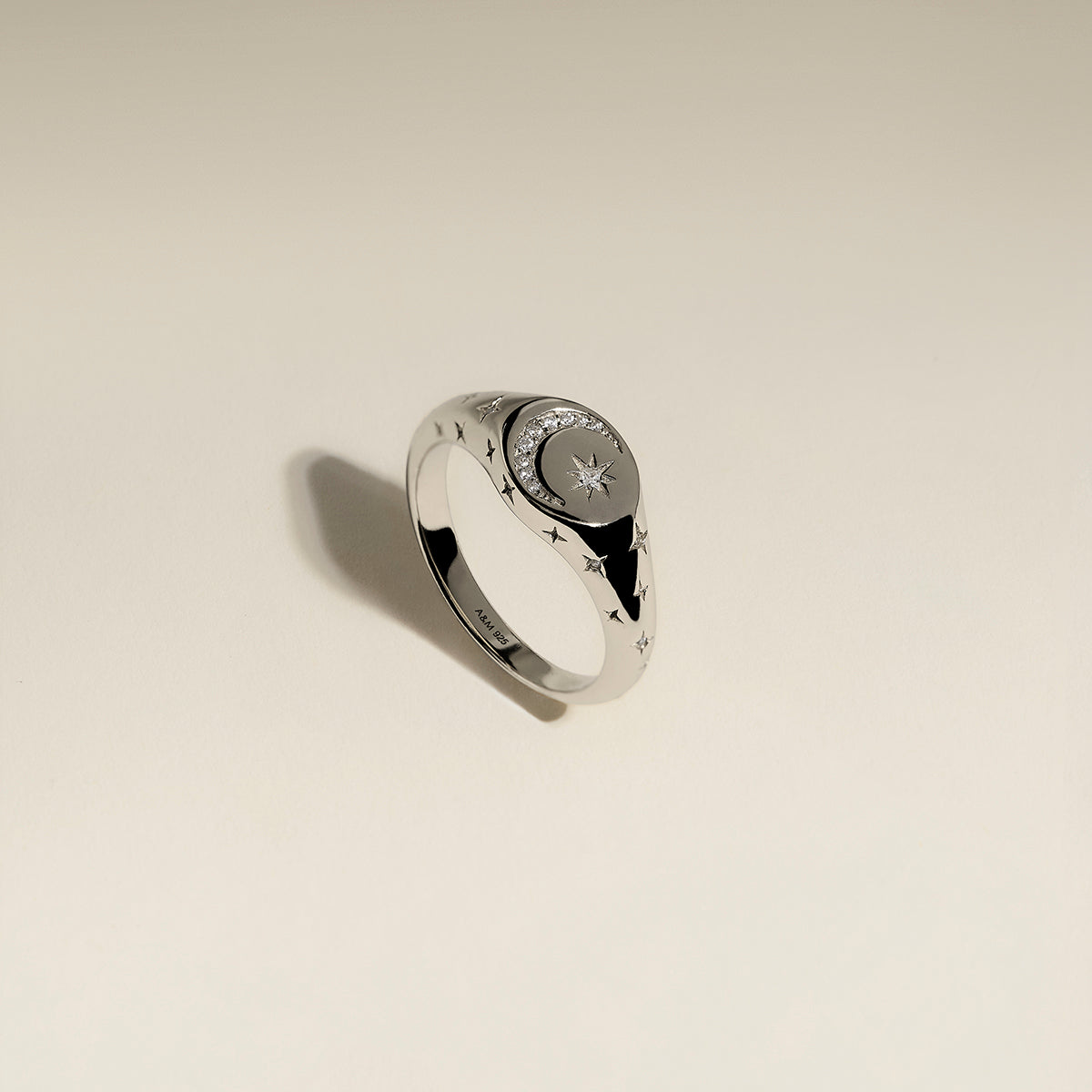 Cosmic Signet Ring in Silver