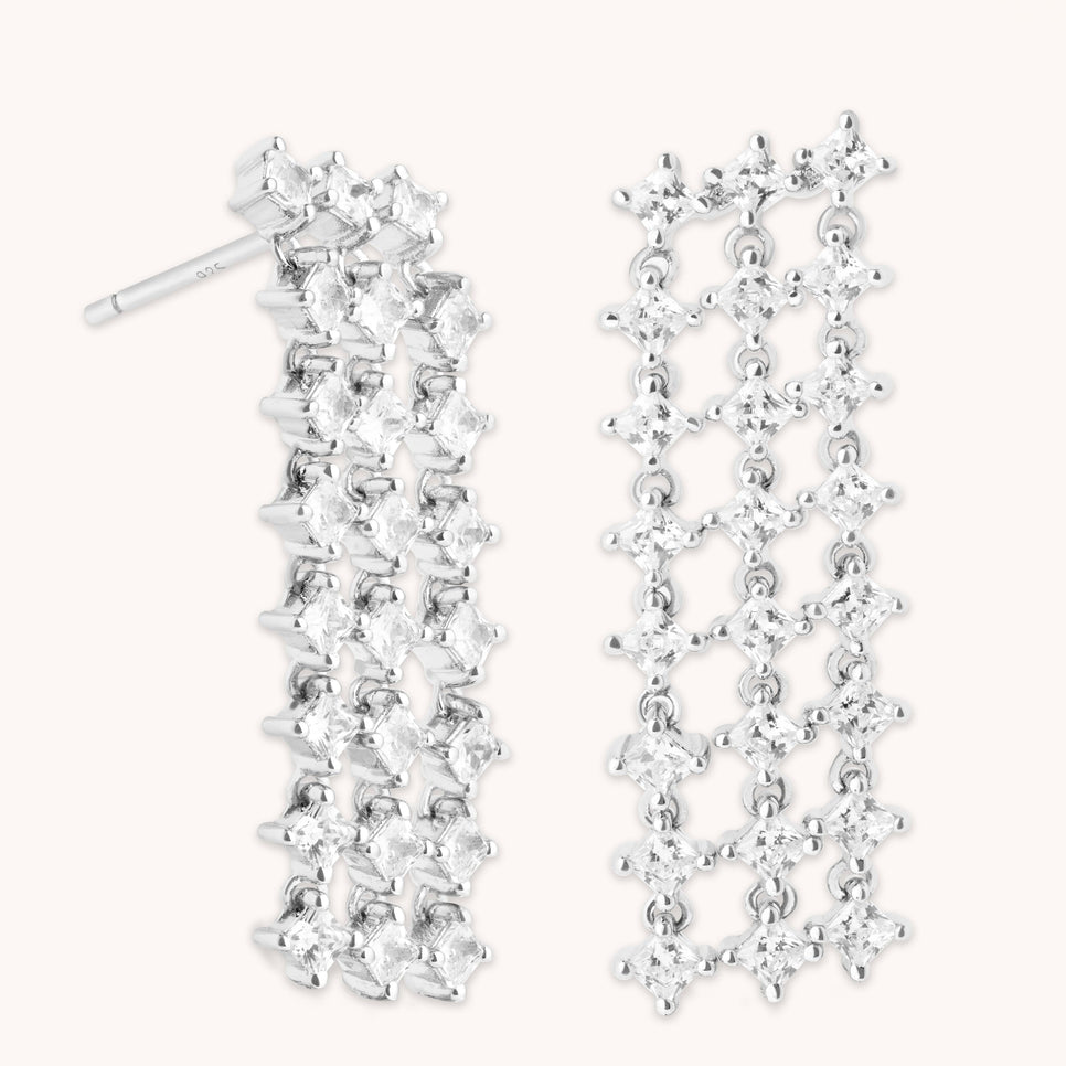 Earrings - Cosmic Star Statement Earrings in Silver - Stud Earrings - Astrid & Miyu