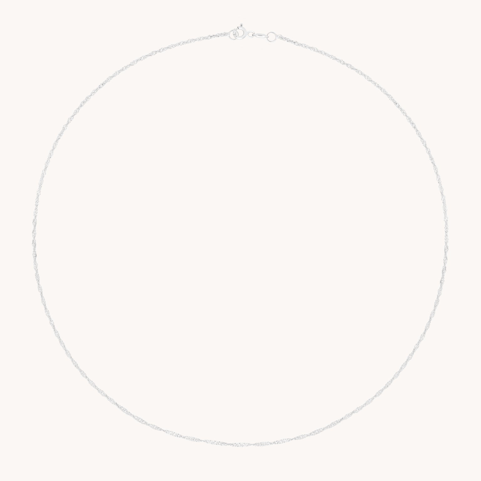 Bold Astrid Chain Necklace in Solid White Gold-Astrid & Miyu