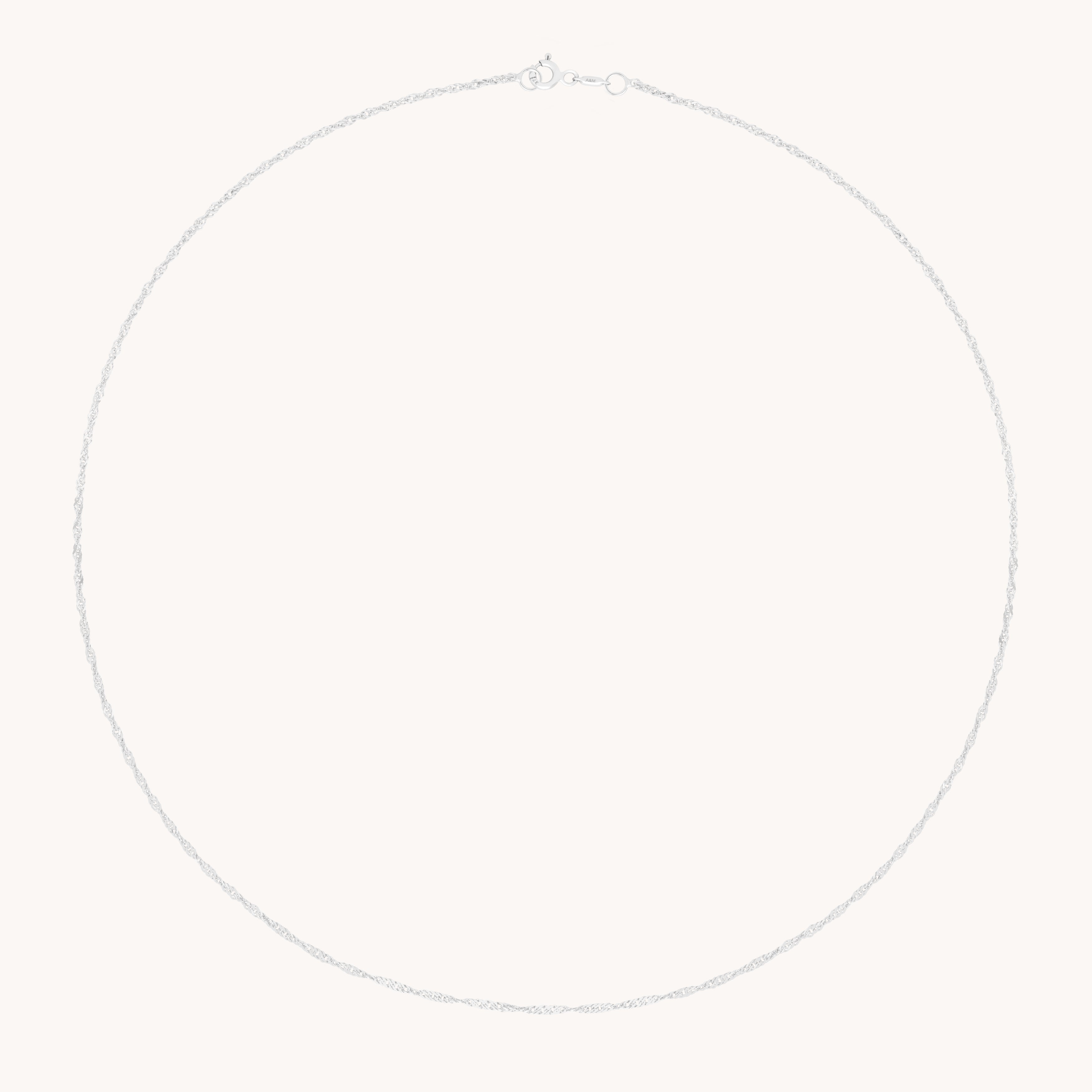 Bold Astrid Chain Necklace in Solid White Gold-Astrid & Miyu