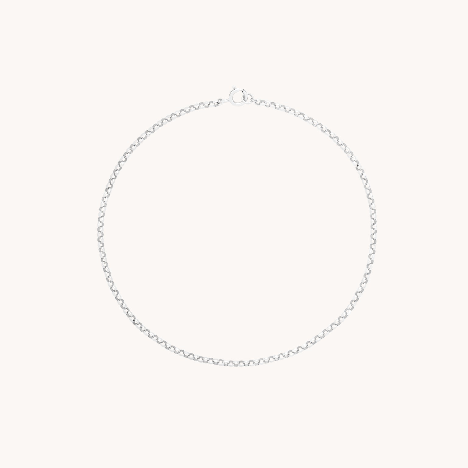 Chelsea Chain Bracelet in Solid White Gold-Astrid & Miyu