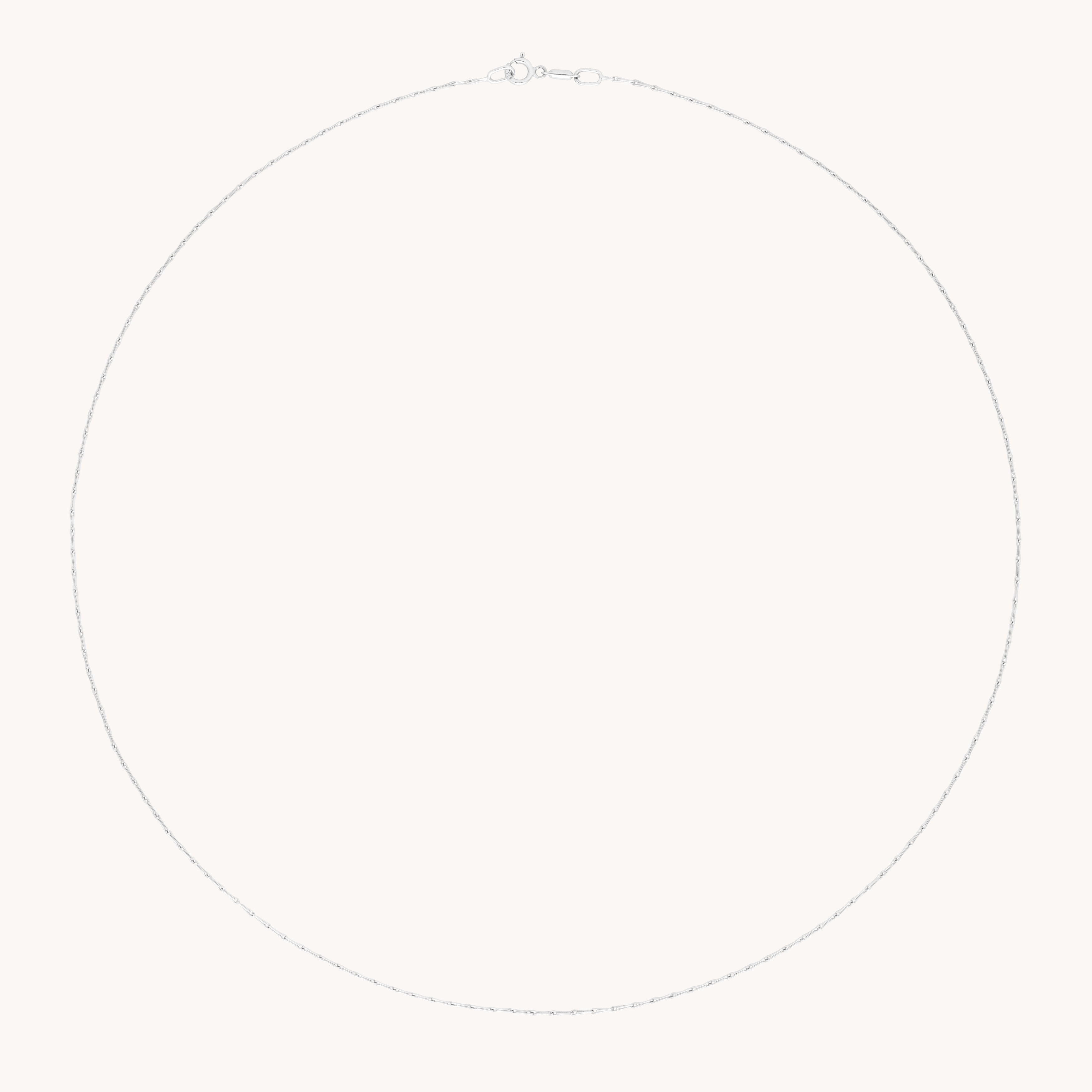 Marylebone Chain Necklace in Solid White Gold-Astrid & Miyu