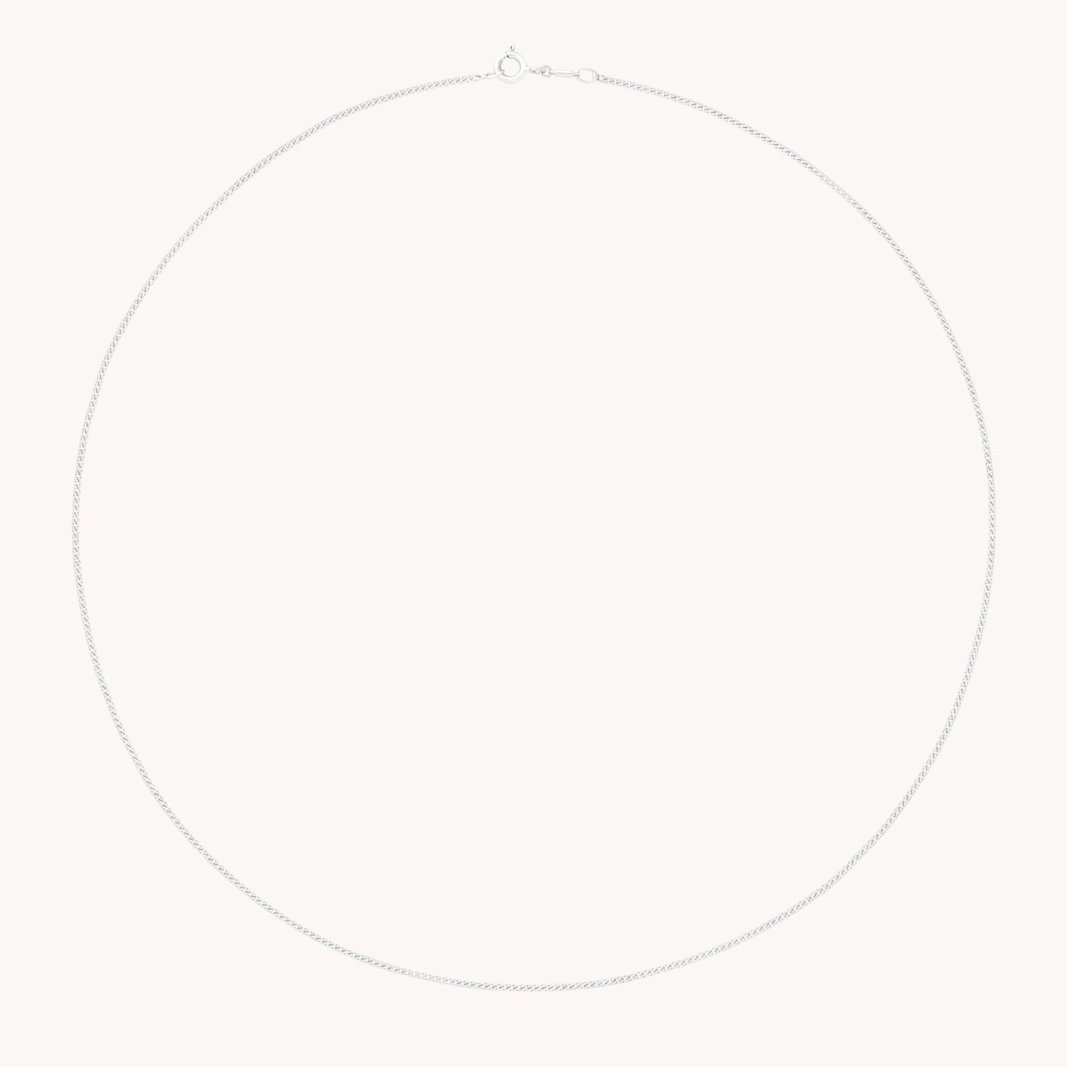 Bold Miyu Chain Necklace in Solid White Gold-Astrid & Miyu