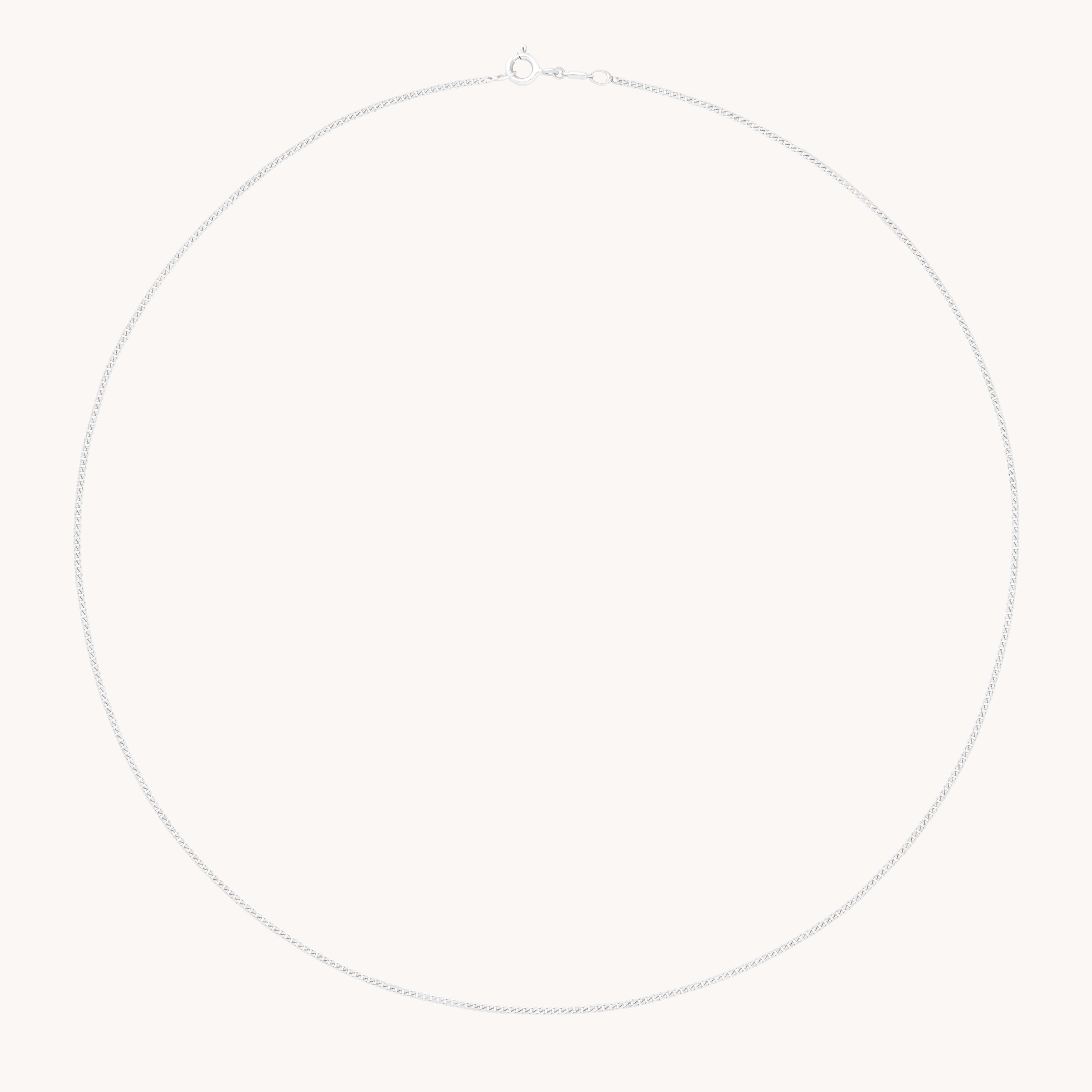 Bold Miyu Chain Necklace in Solid White Gold-Astrid & Miyu