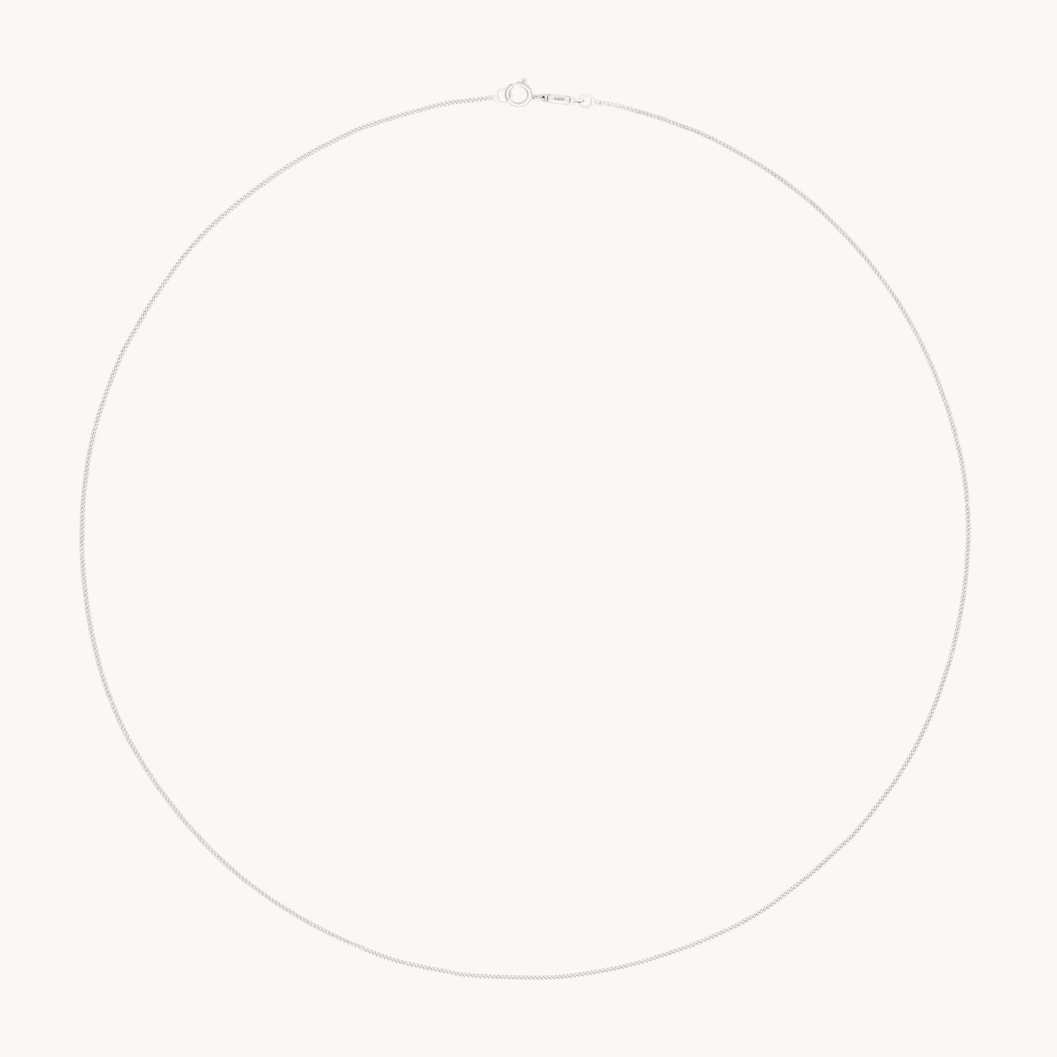 Miyu Chain Necklace in Solid White Gold-Astrid & Miyu