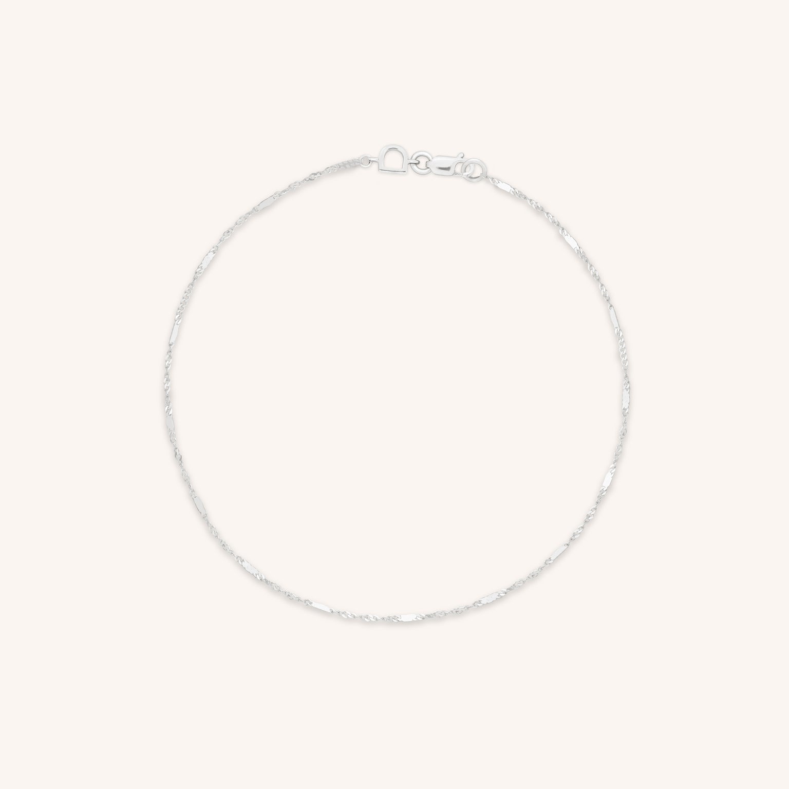 Astrid Story Chain Bracelet in Solid White Gold-Astrid & Miyu