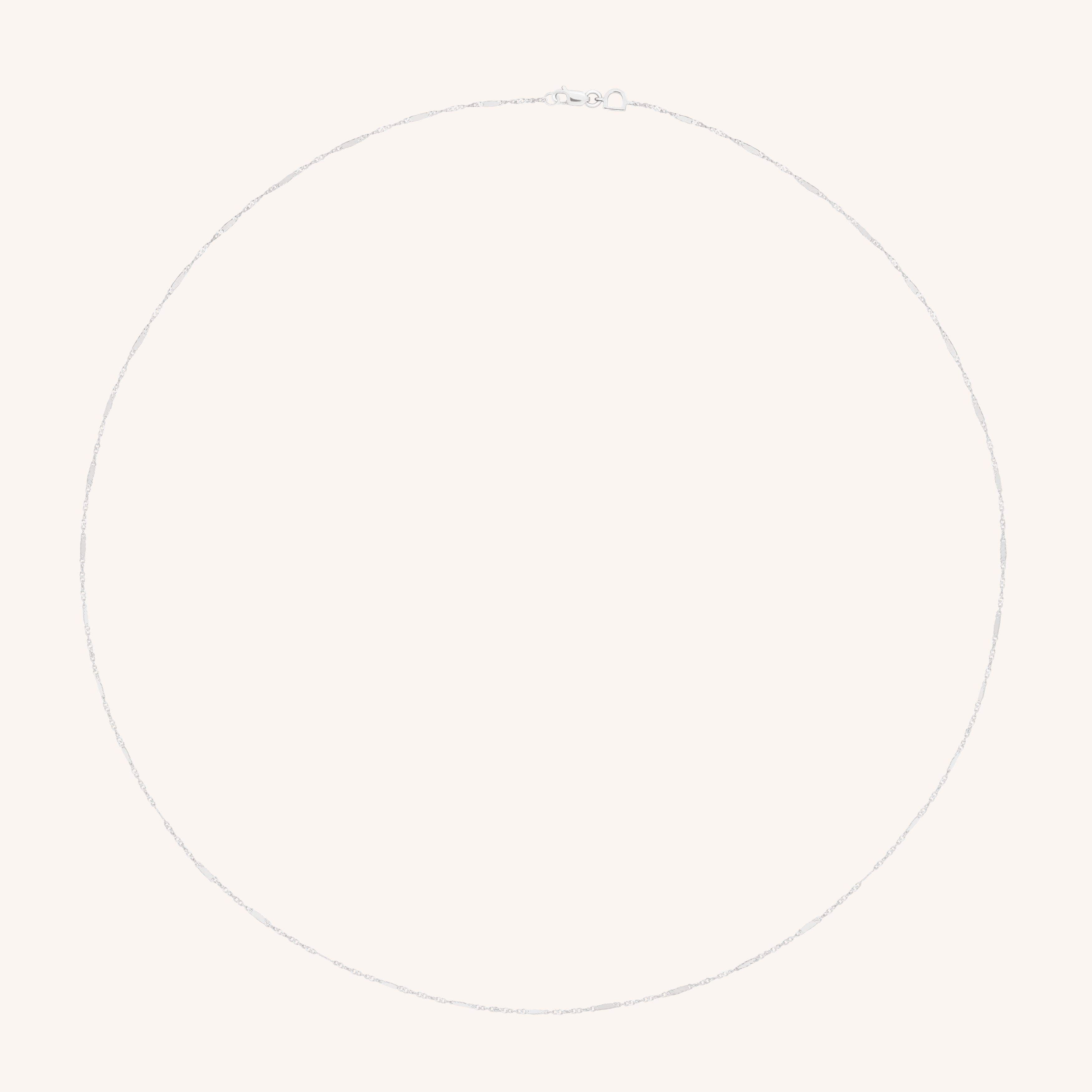 Astrid Chain Necklace in Solid White Gold-Astrid & Miyu