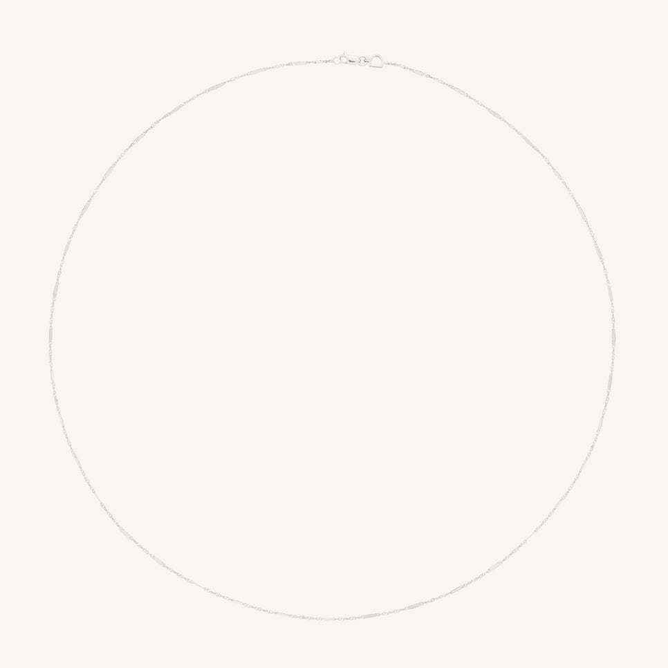 Astrid Chain Necklace in Solid White Gold-Astrid & Miyu