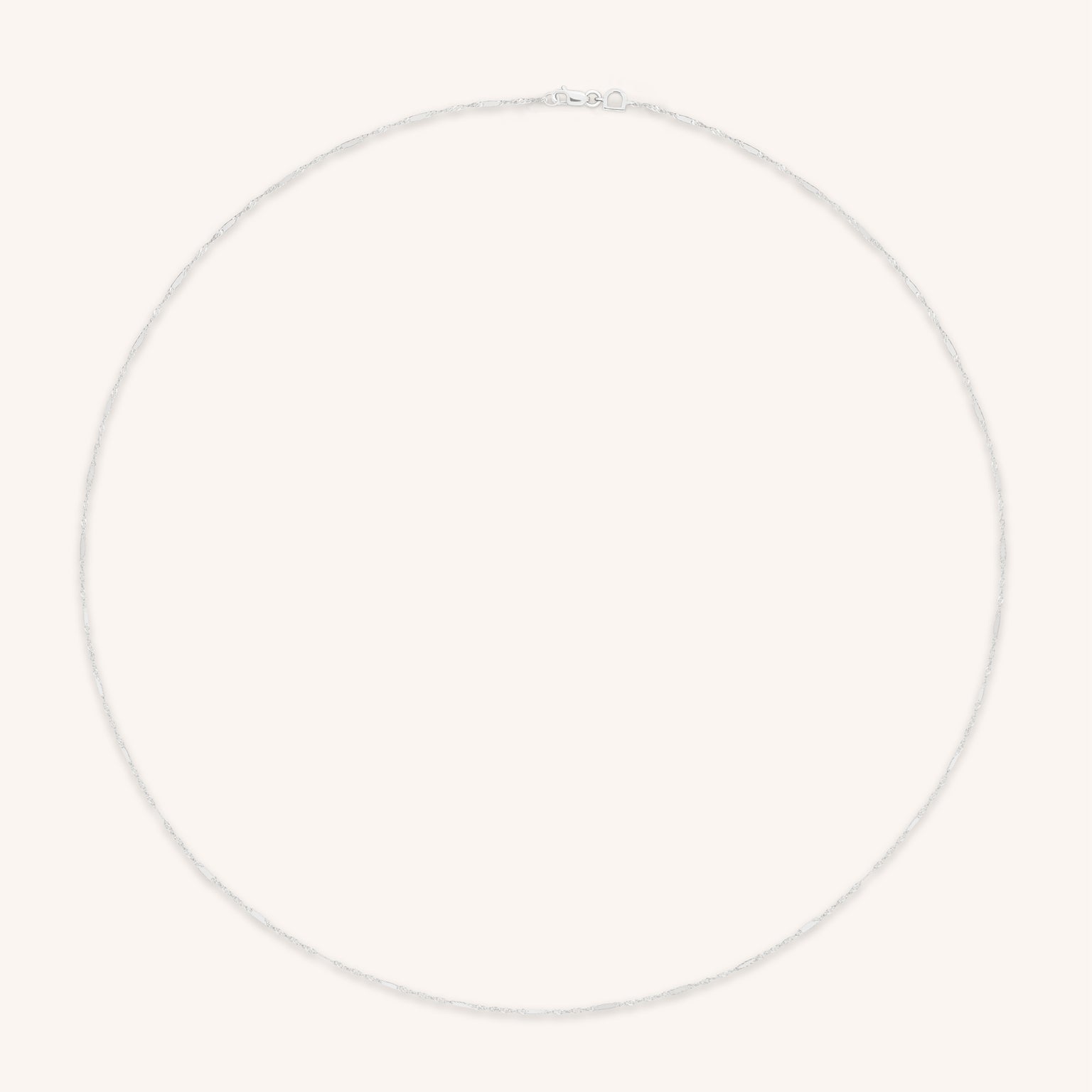 Astrid Story Chain Necklace in Solid White Gold-Astrid & Miyu