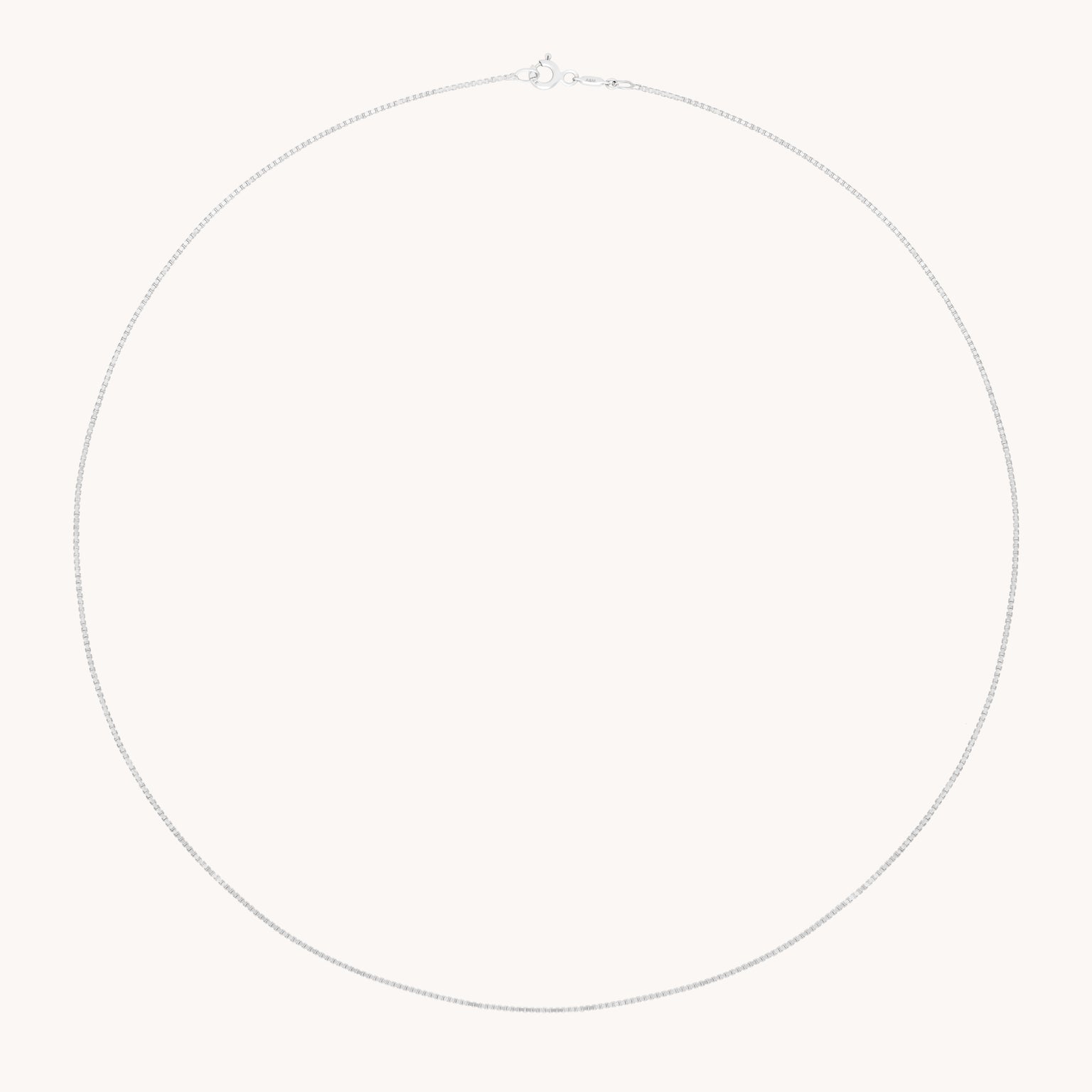 Shoreditch Chain Necklace in Solid White Gold-Astrid & Miyu