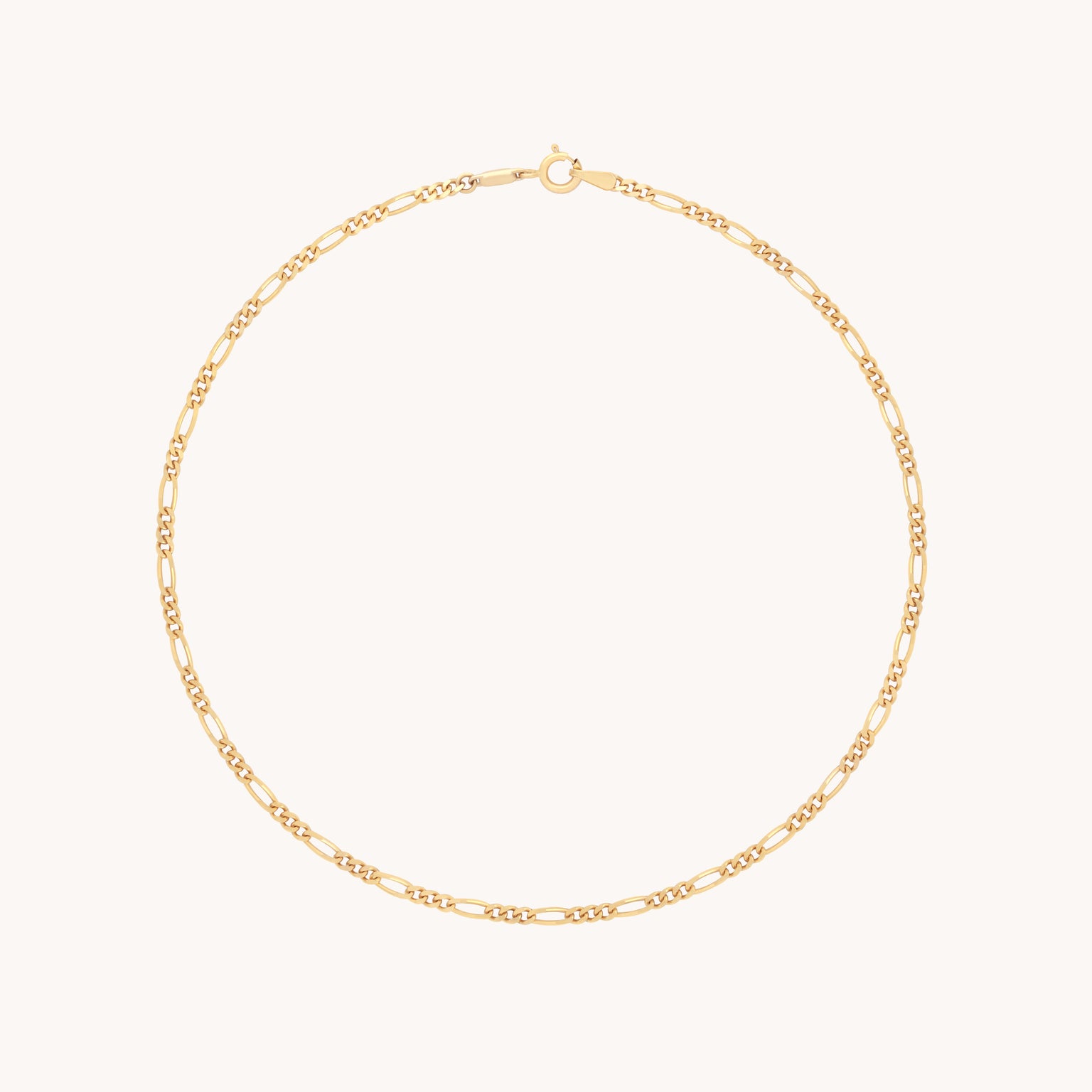 Soho Chain Anklet in Solid Gold-Astrid & Miyu