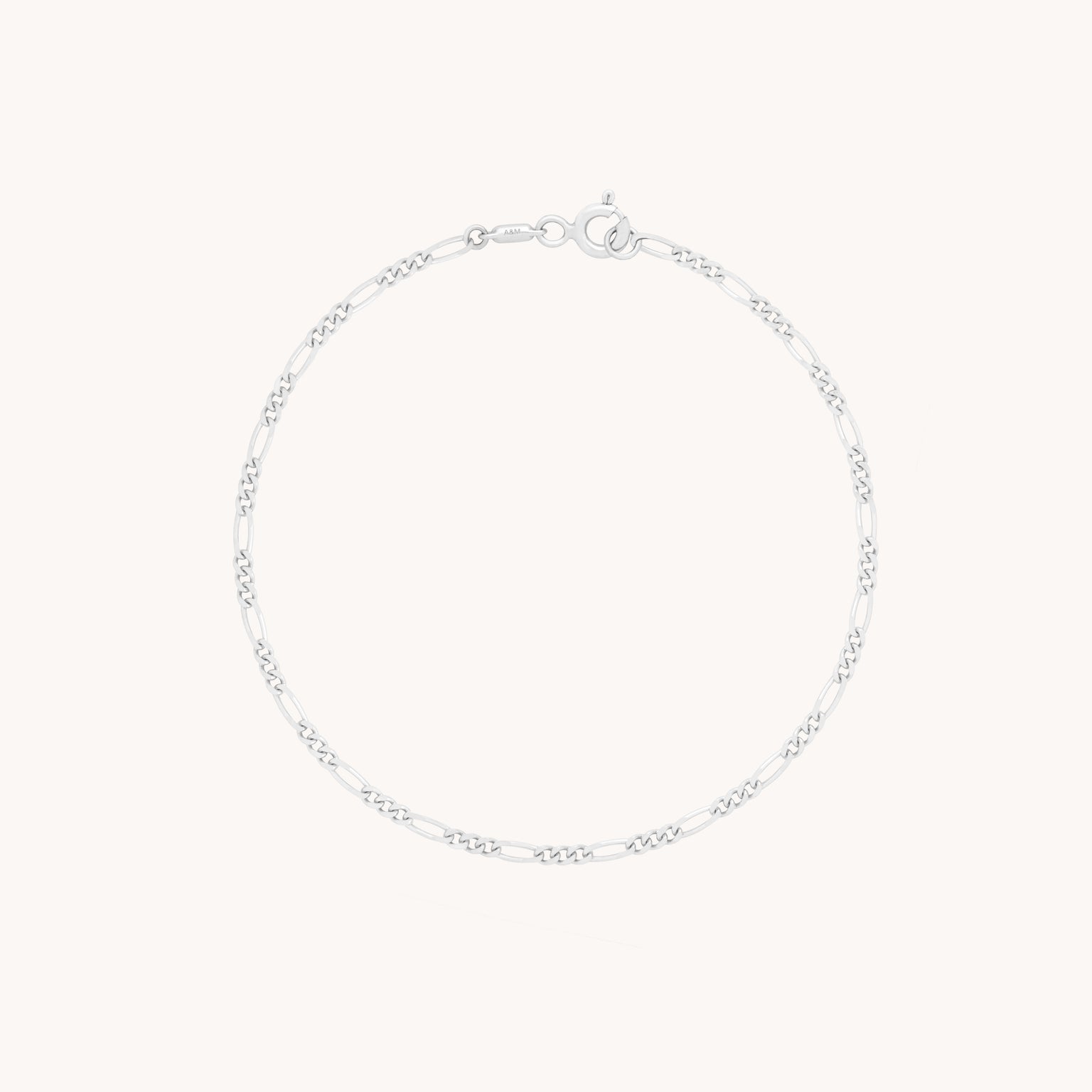 Soho Chain Bracelet in Solid White Gold-Astrid & Miyu