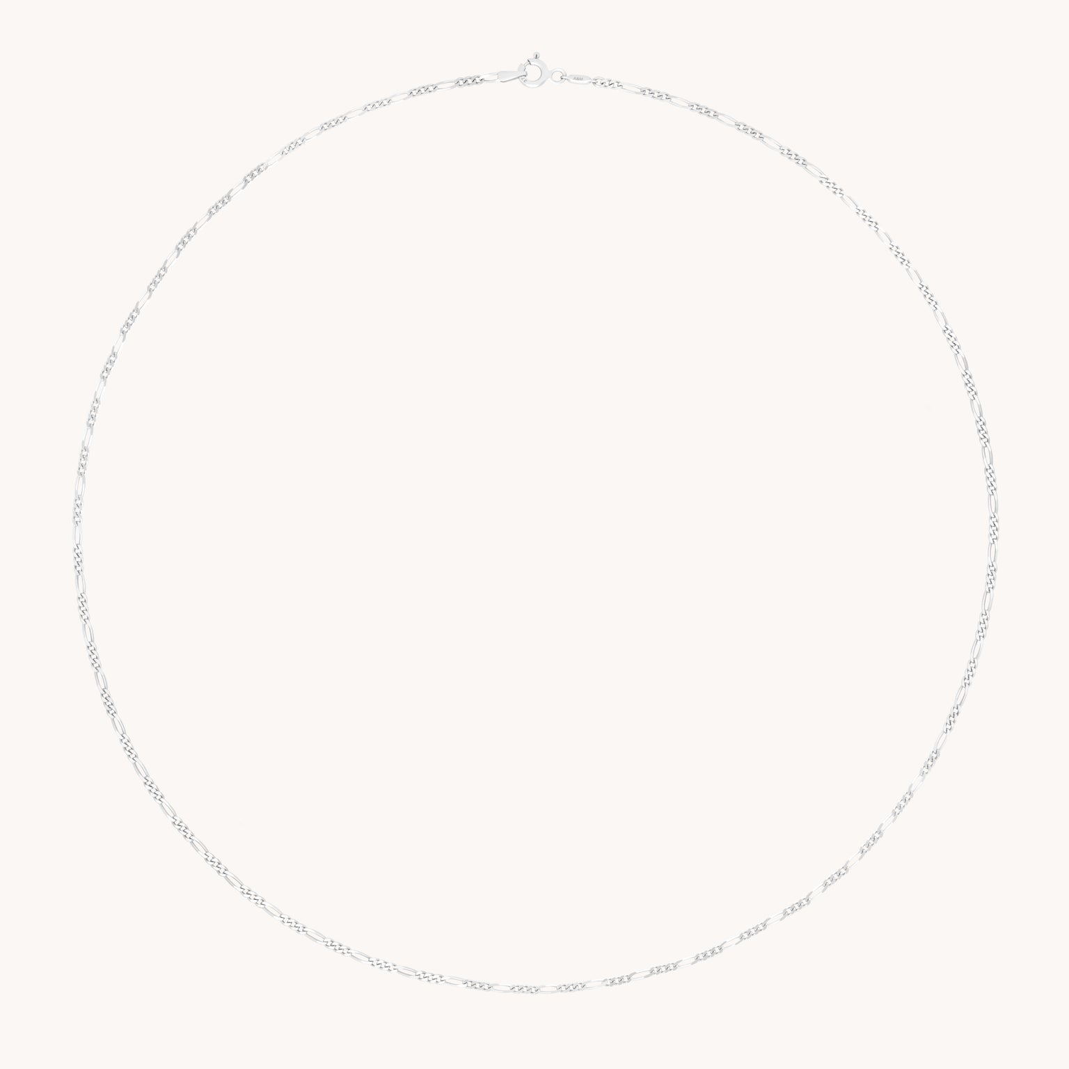 Soho Chain Necklace in Solid White Gold-Astrid & Miyu