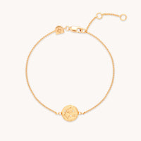 18k Gold Plated Jewellery - Aquarius Zodiac Bracelet in Gold - Zodiac - Astrid & Miyu