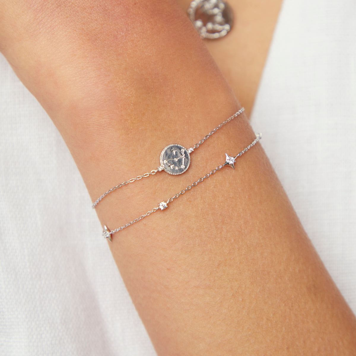 Bracelets - Capricorn Zodiac Bracelet in Silver - Zodiac - Astrid & Miyu