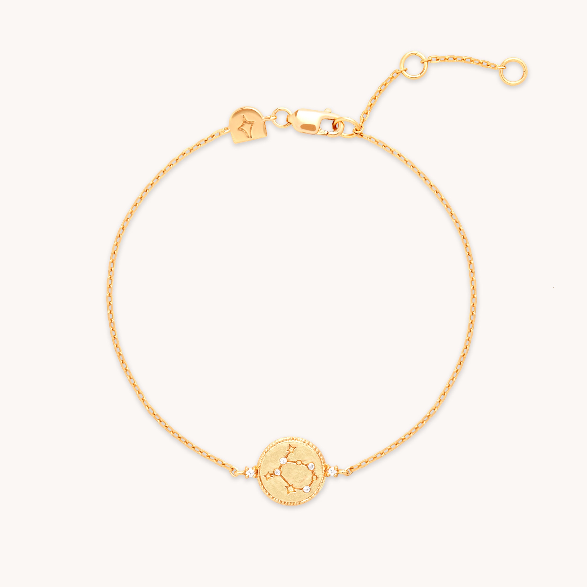 18k Gold Plated Jewellery - Gemini Zodiac Bracelet in Gold - Zodiac - Astrid & Miyu