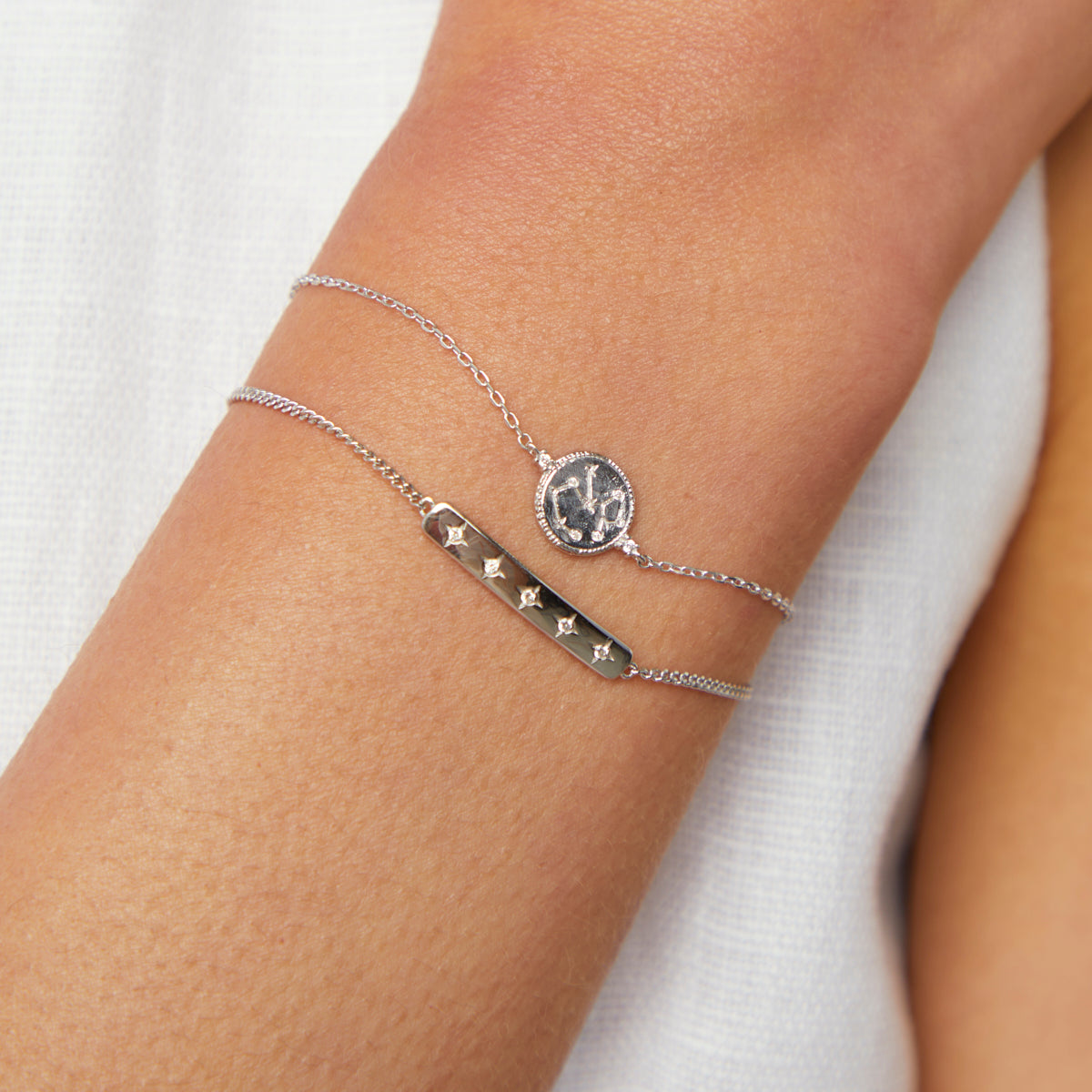 Bracelets - Sagittarius Zodiac Bracelet in Silver - Zodiac - Astrid & Miyu