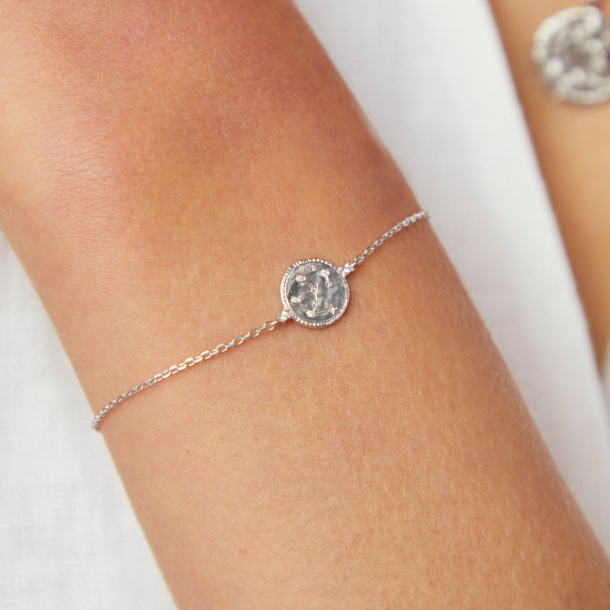 Bracelets - Scorpio Zodiac Bracelet in Silver - Zodiac - Astrid & Miyu