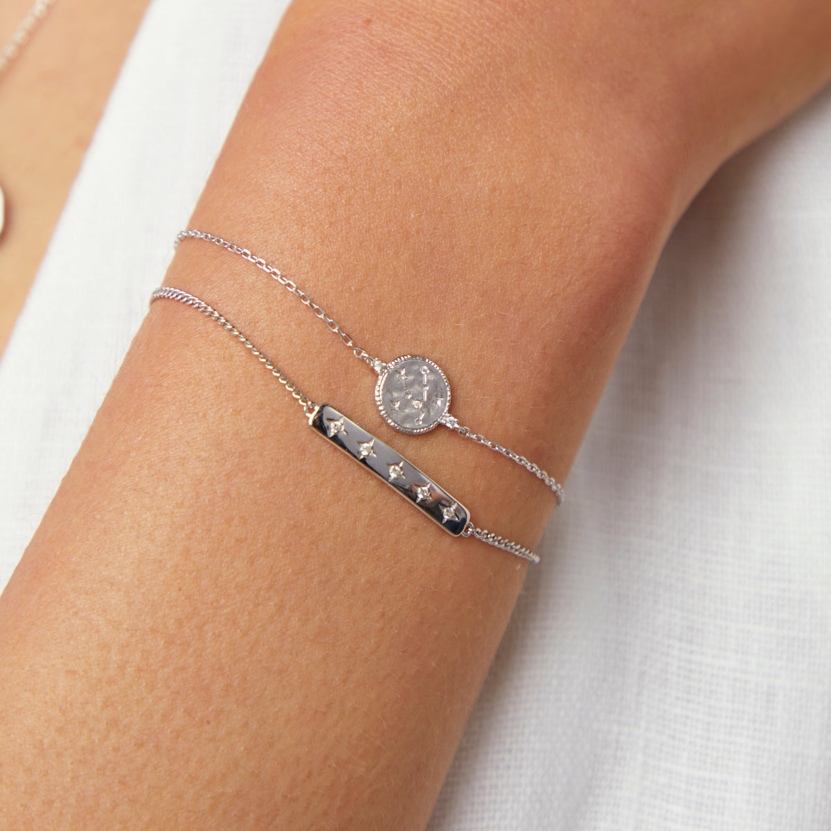 Bracelets - Taurus Zodiac Bracelet in Silver - Zodiac - Astrid & Miyu