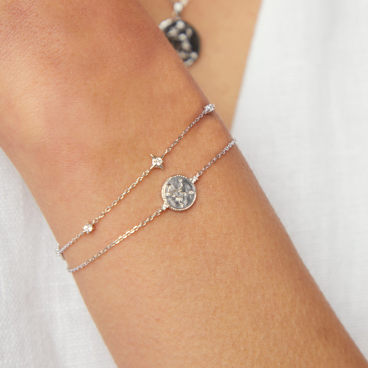 Bracelets - Virgo Zodiac Bracelet in Silver - Zodiac - Astrid & Miyu