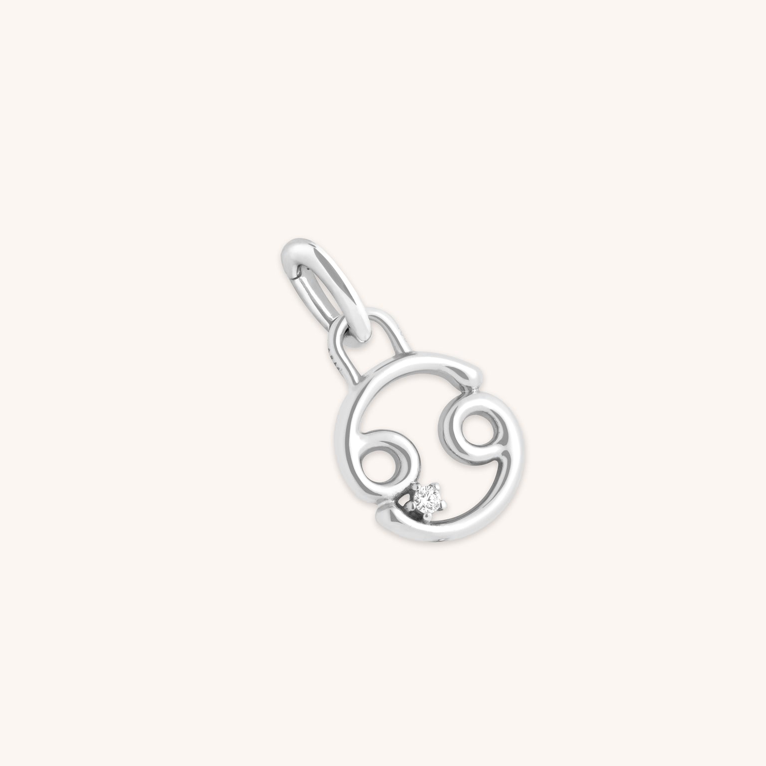 Cancer Jewellery - Cancer Zodiac Talisman Charm in Silver - Talisman Charm - Astrid & Miyu