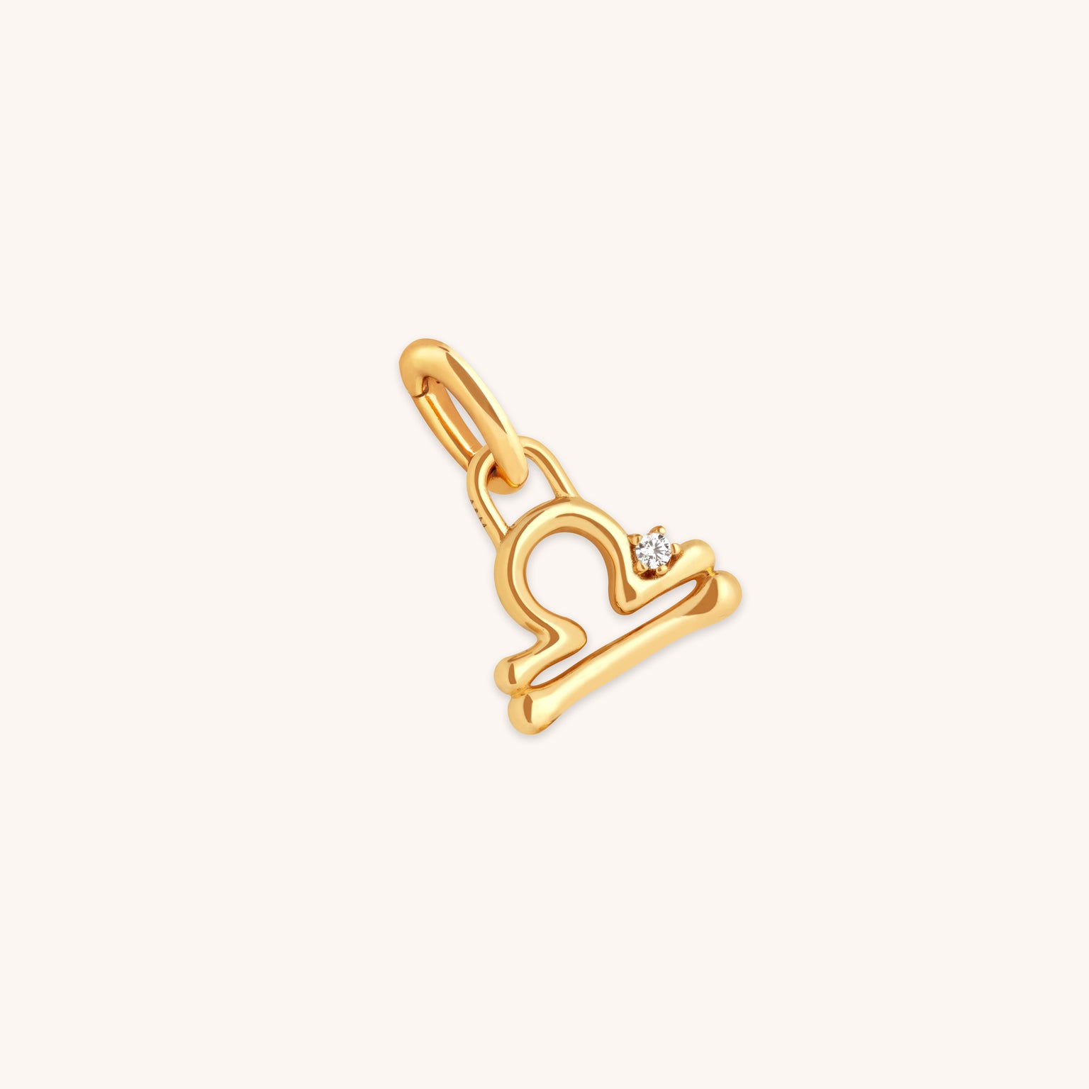 18k Gold Plated Jewellery - Libra Zodiac Talisman Charm in Gold - Talisman Charm - Astrid & Miyu
