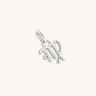 Hoop Charms - Virgo Zodiac Talisman Charm in Silver - Talisman Charm - Astrid & Miyu