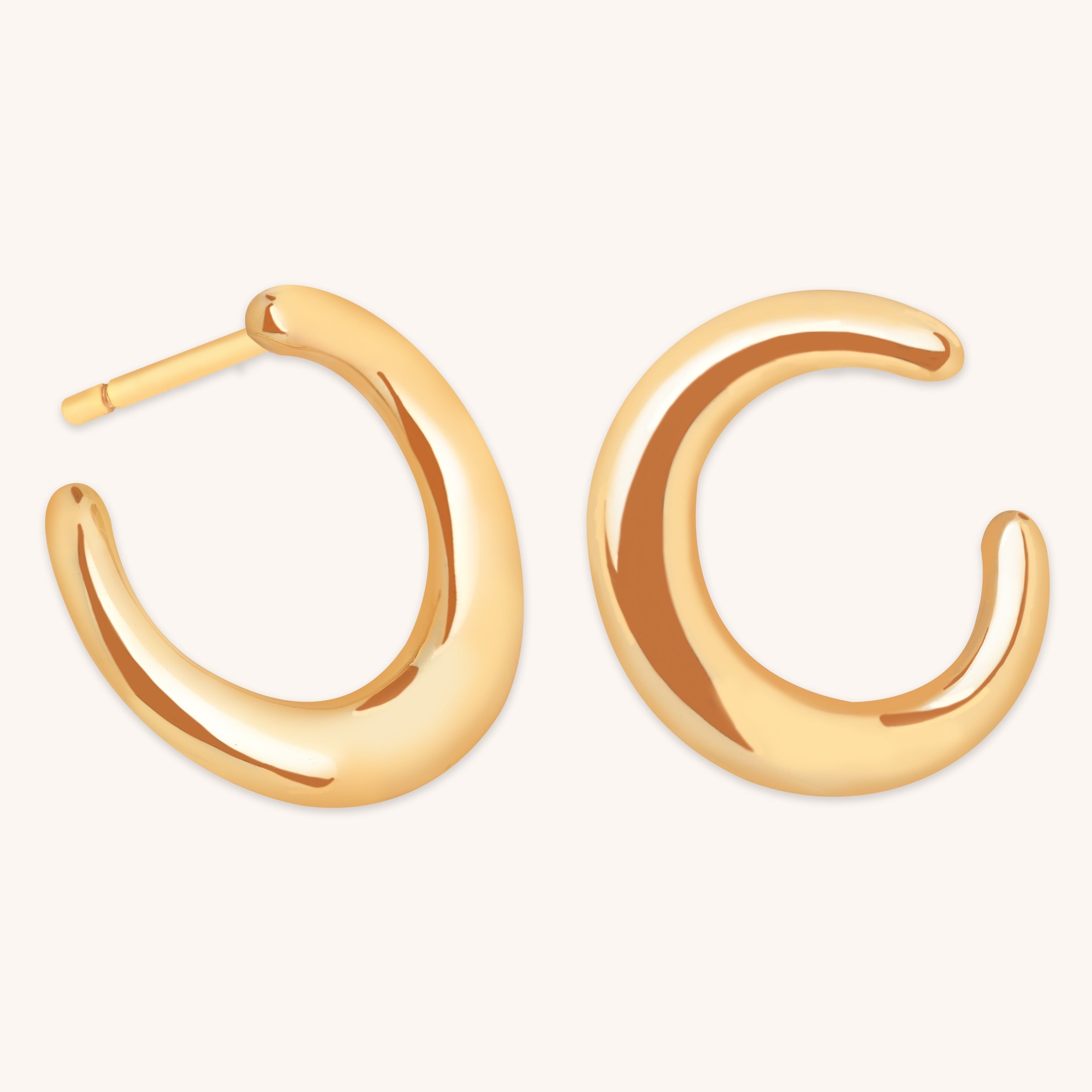 Orbit Small Hoops in Gold-Astrid & Miyu