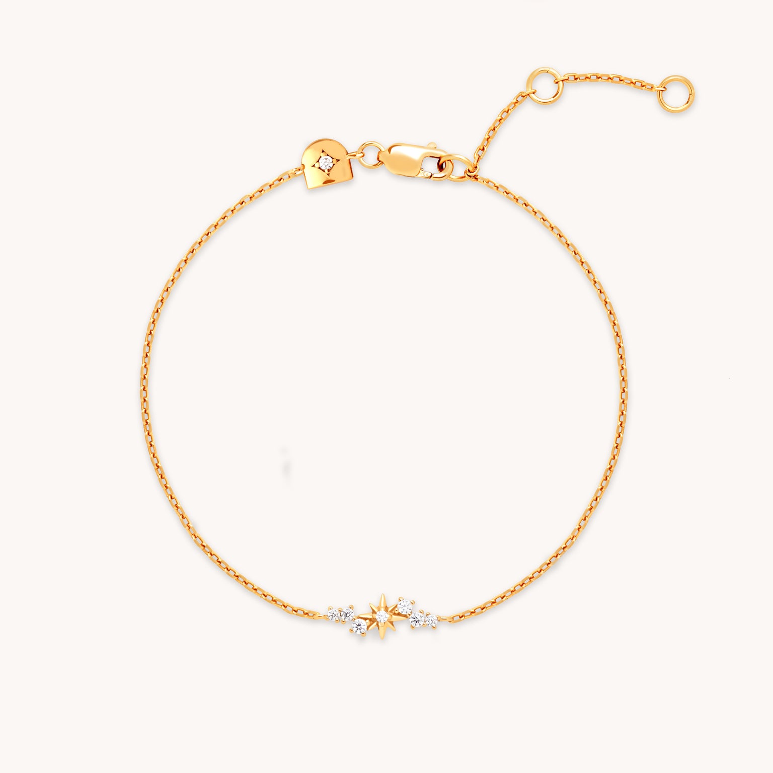 Star Cluster Charm Bracelet in Gold-Astrid & Miyu
