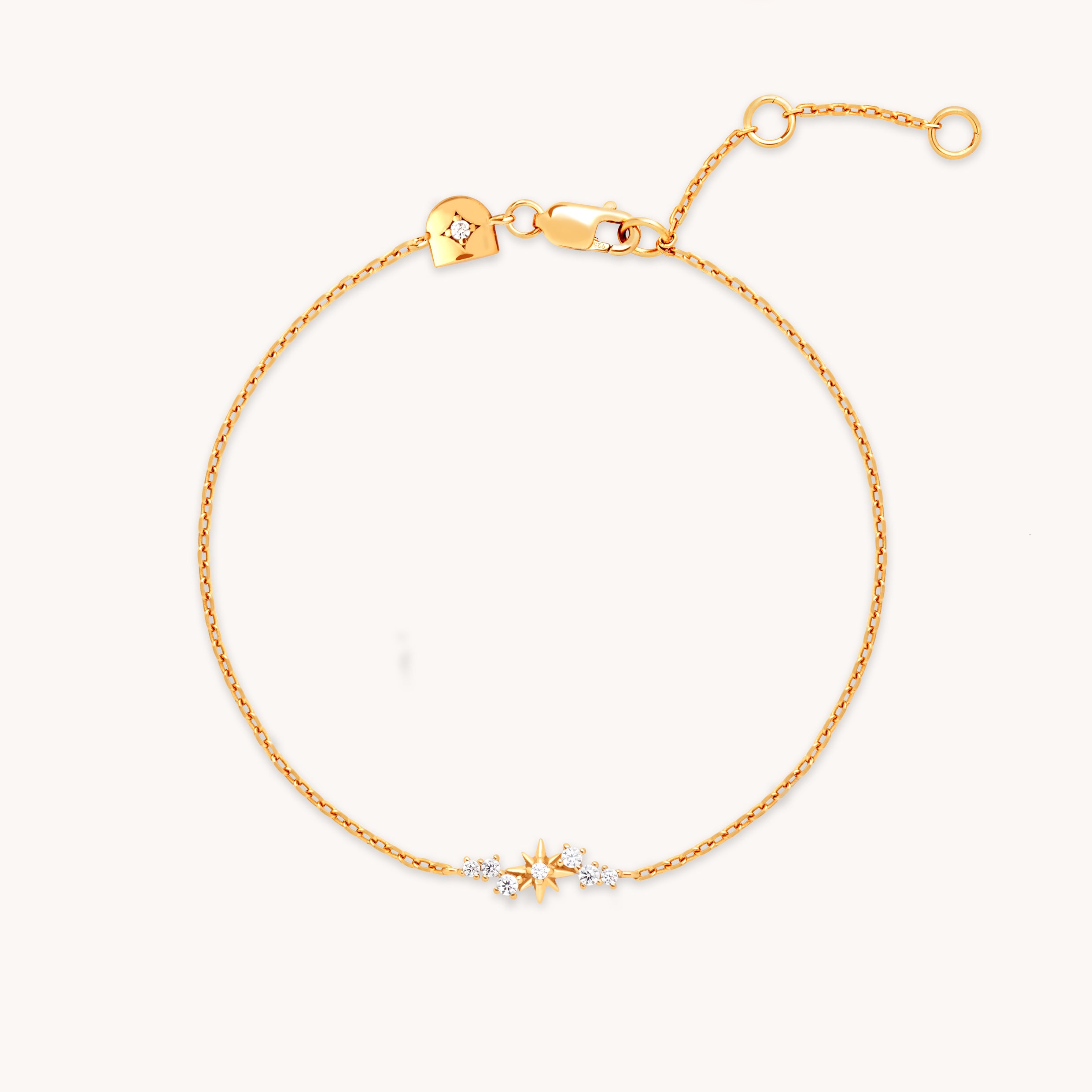 Star Cluster Charm Bracelet in Gold-Astrid & Miyu