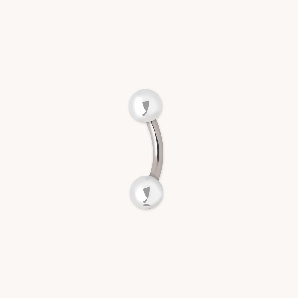 Essential Ball Titanium Belly Bar in Silver-Astrid & Miyu