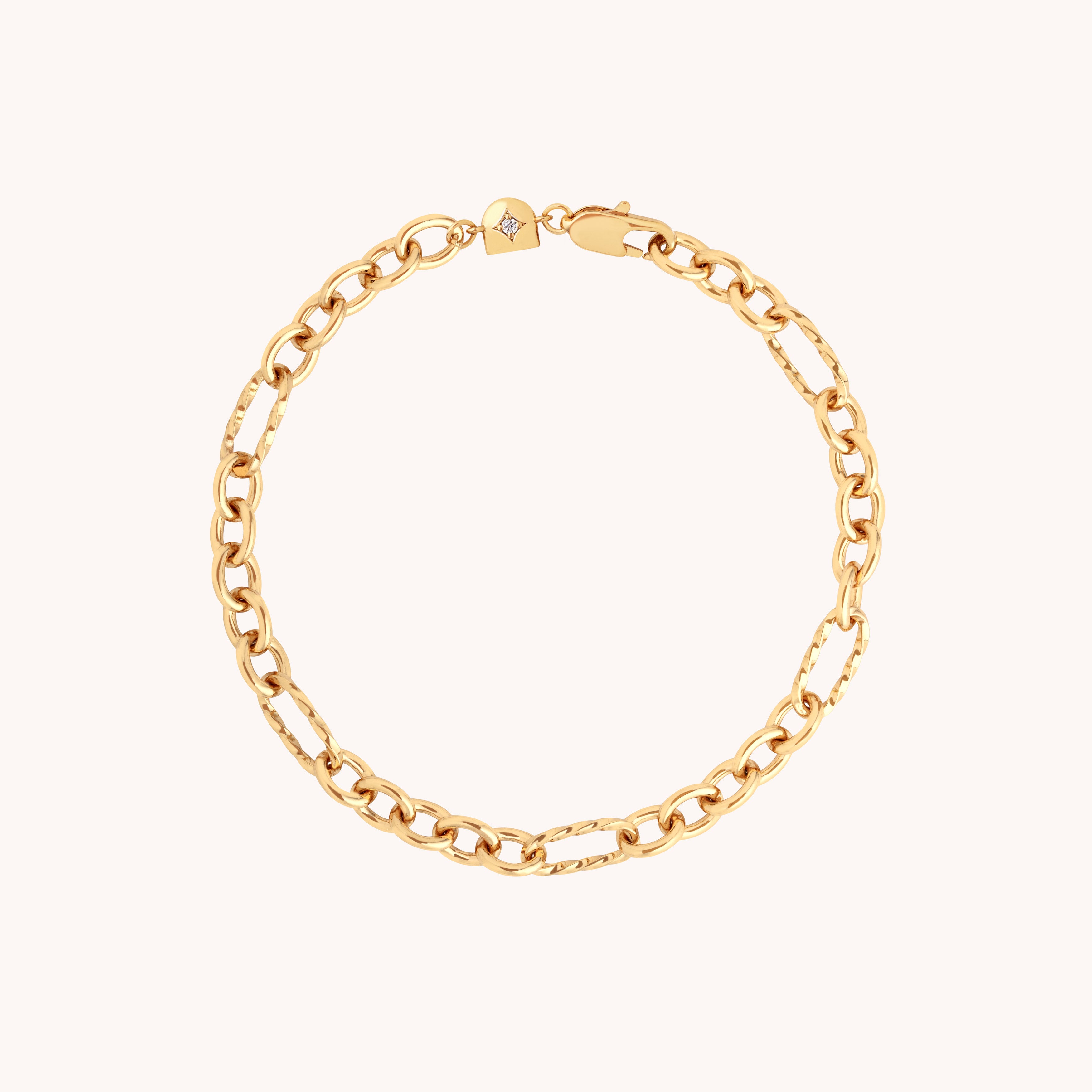 Bold Chain Bracelet in Gold-Astrid & Miyu