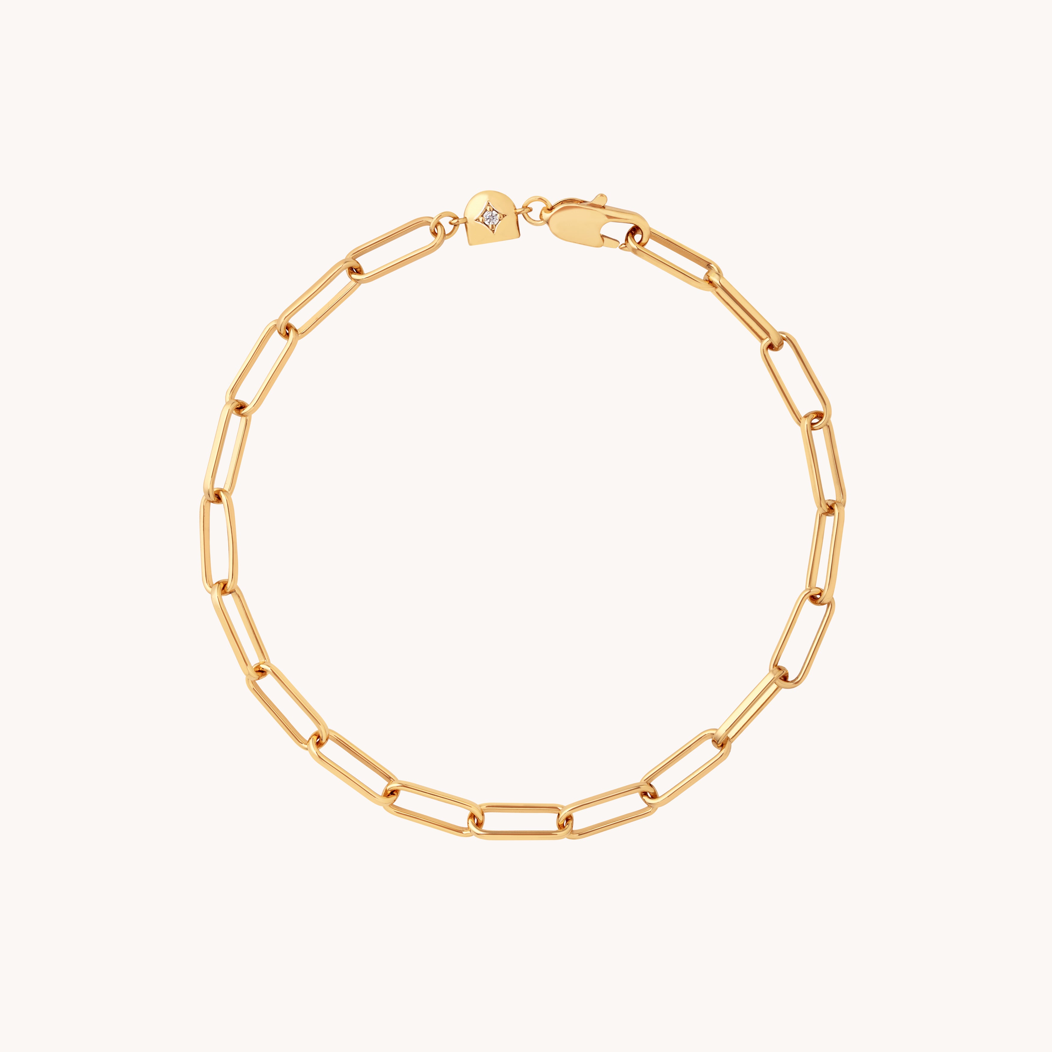 Bold Piccadilly Chain Bracelet in Gold-Astrid & Miyu
