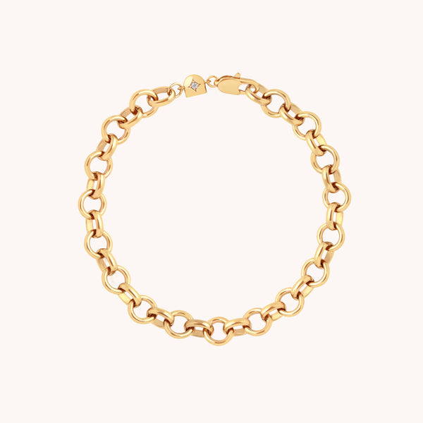 Bold Chelsea Chain Bracelet in Gold-Astrid & Miyu