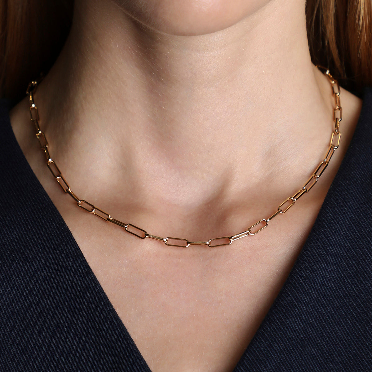 Bold Piccadilly Chain Necklace in Gold-Astrid & Miyu