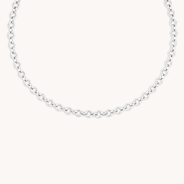 Bold Chelsea Chian Necklace in Silver-Astrid & Miyu