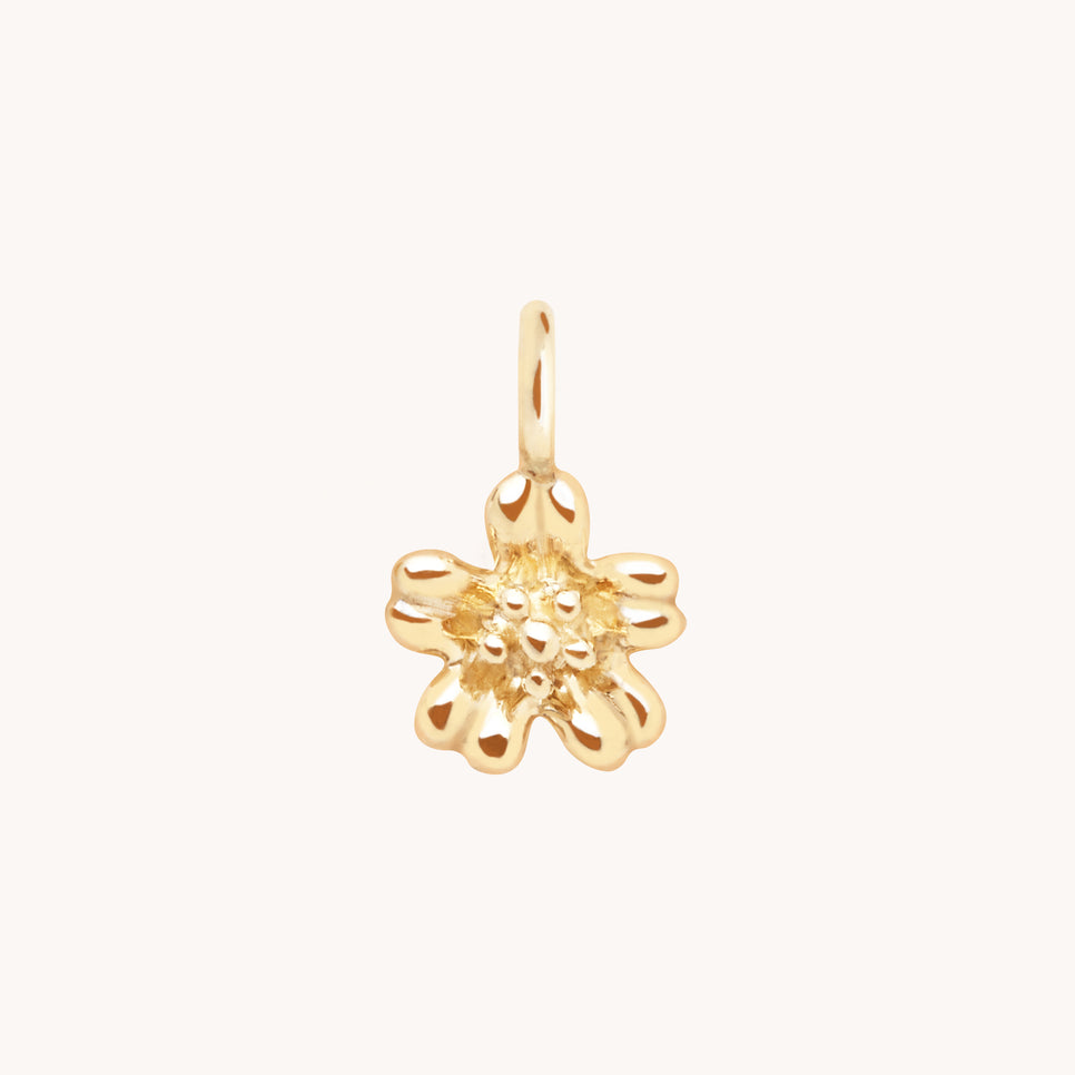 Flower Charm 9k Gold-Astrid & Miyu
