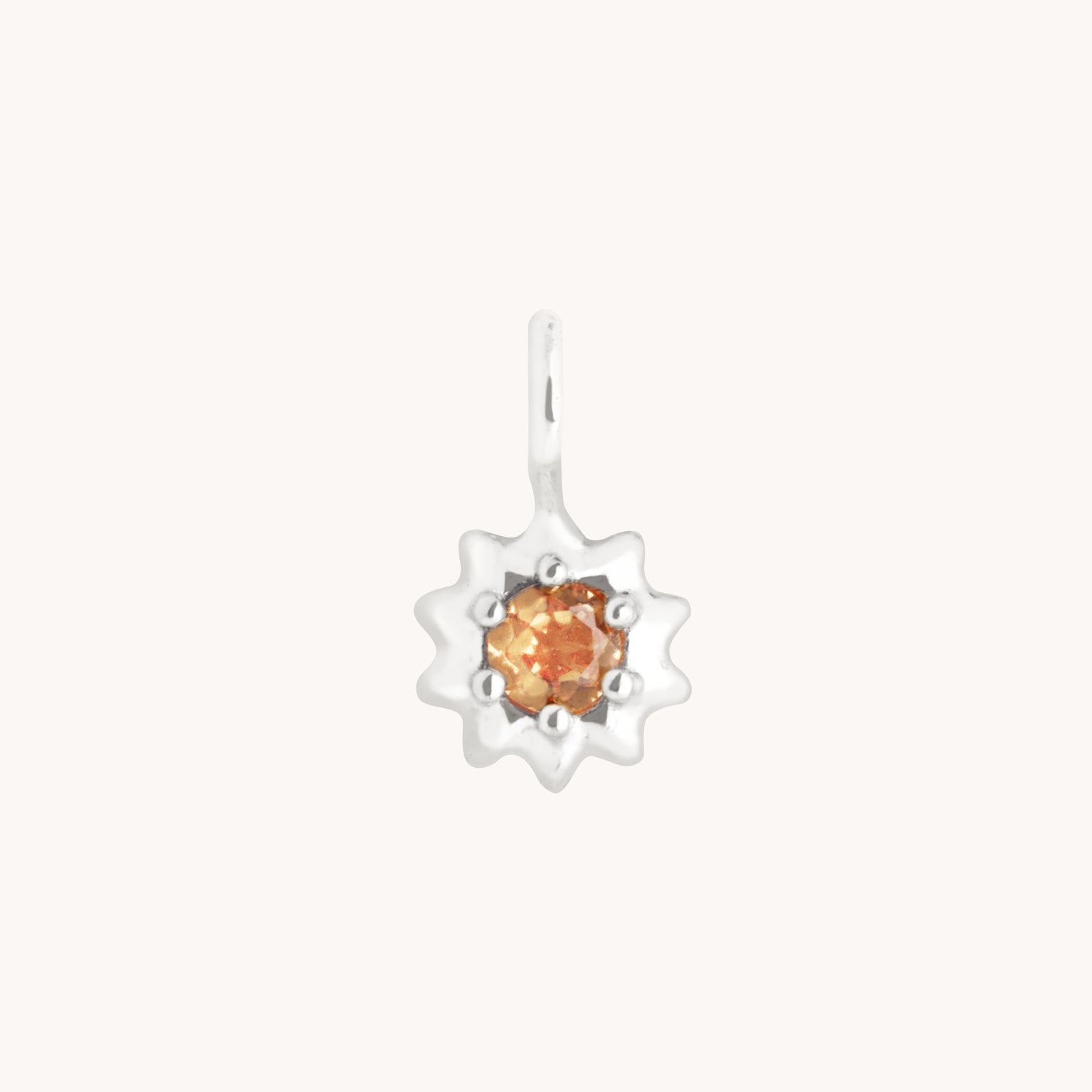 Sunshine Charm 9k White Gold-Astrid & Miyu