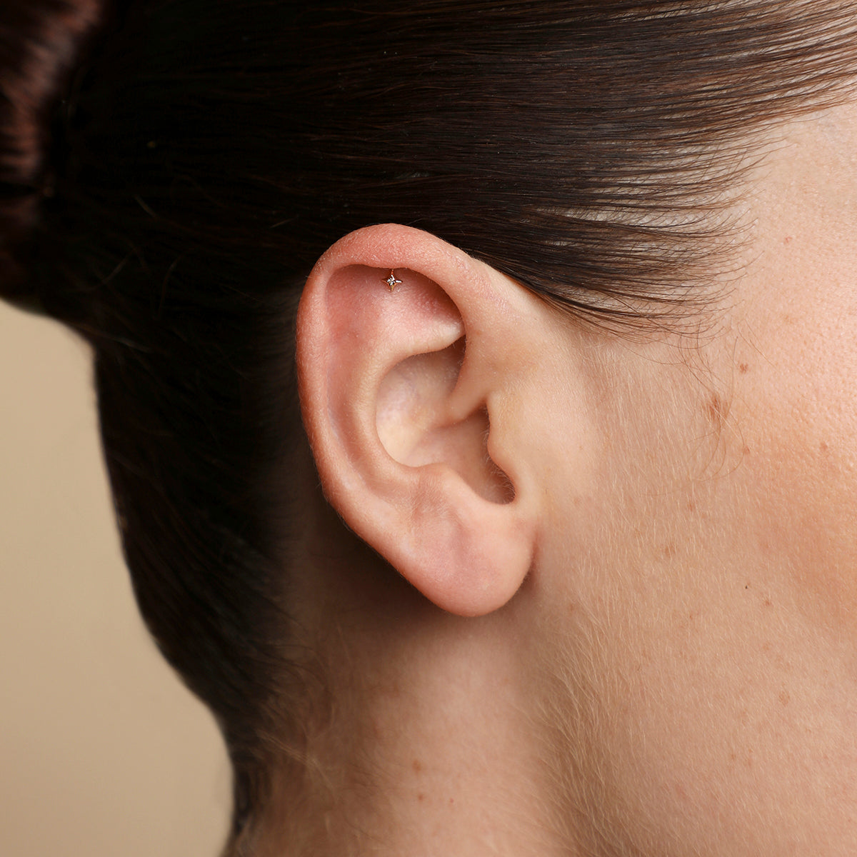 Cosmic Star Single Charm Hidden Helix in Solid Gold-Astrid & Miyu