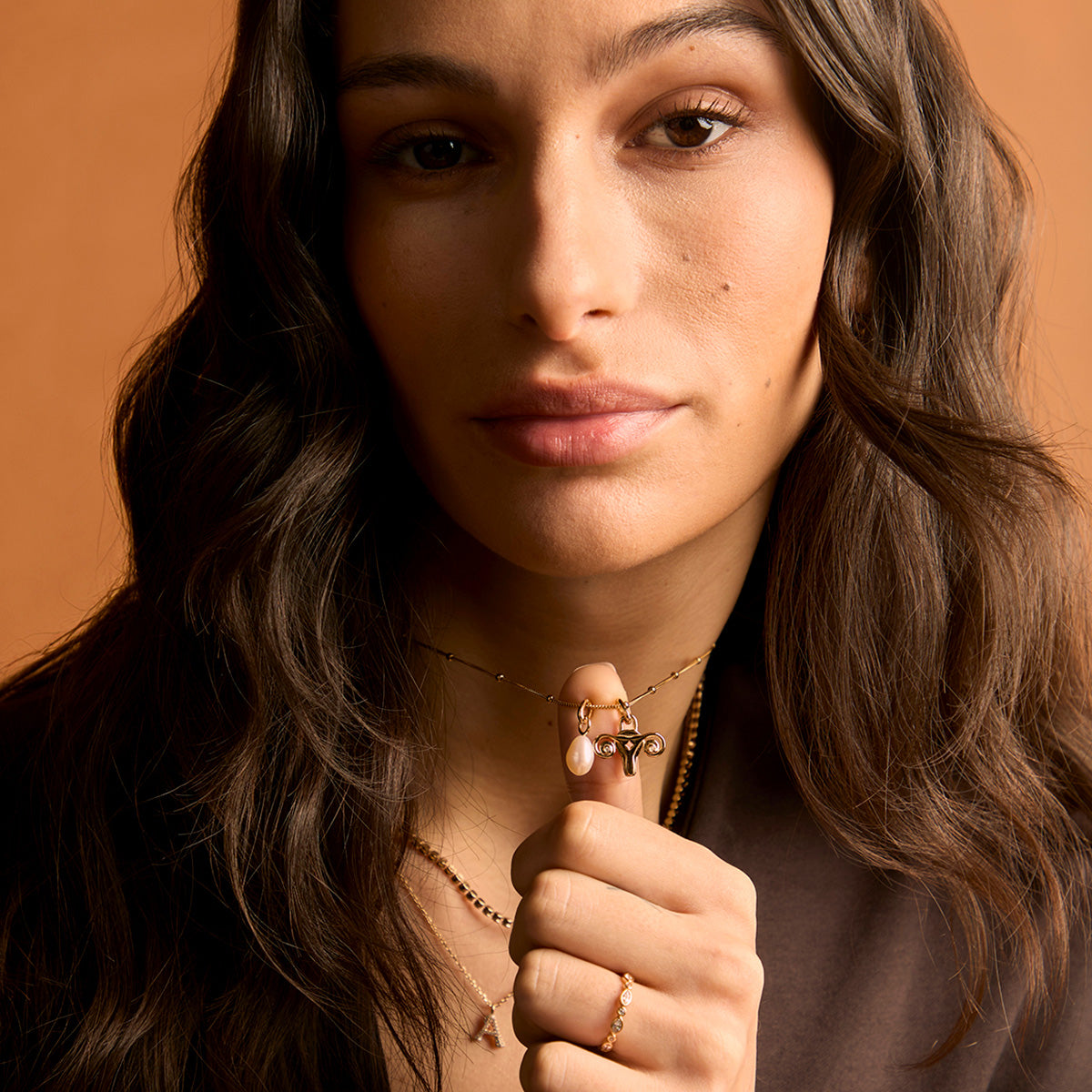 A&M x Hertility Uterus Charm in Gold-Astrid & Miyu