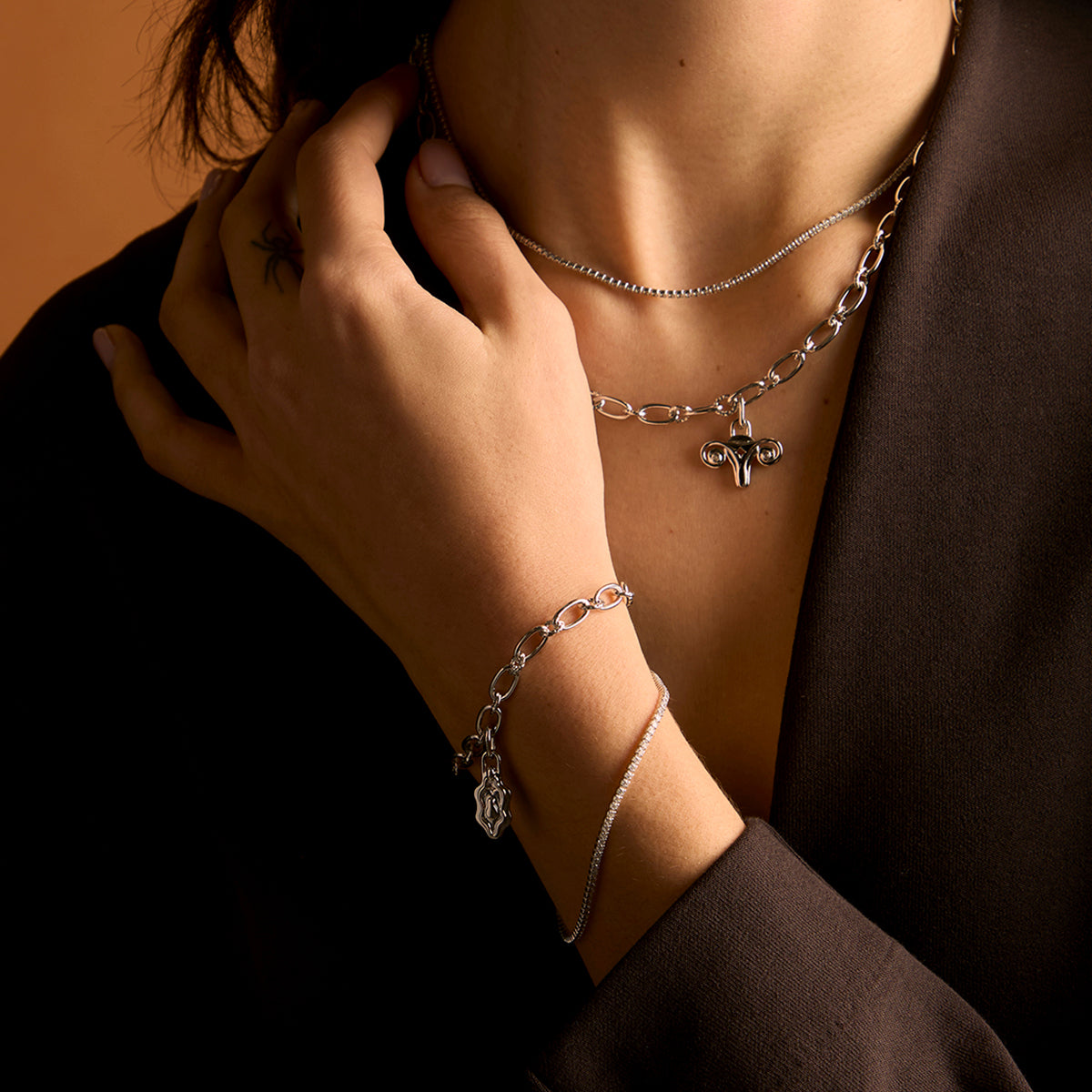 A&M x Hertility Uterus Charm in Silver-Astrid & Miyu