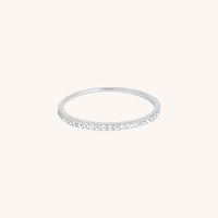 Diamond Eternity Ring in Solid White Gold-Astrid & Miyu