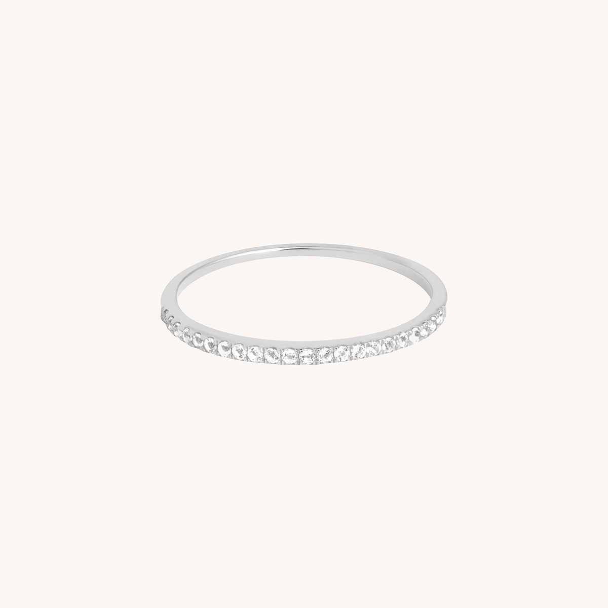 Diamond Eternity Ring in Solid White Gold-Astrid & Miyu