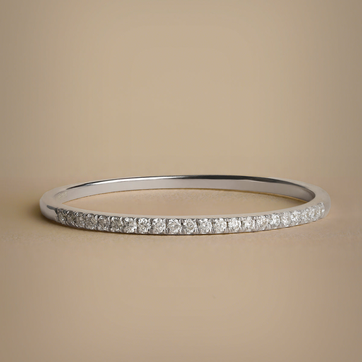 Diamond Eternity Ring in Solid White Gold-Astrid & Miyu