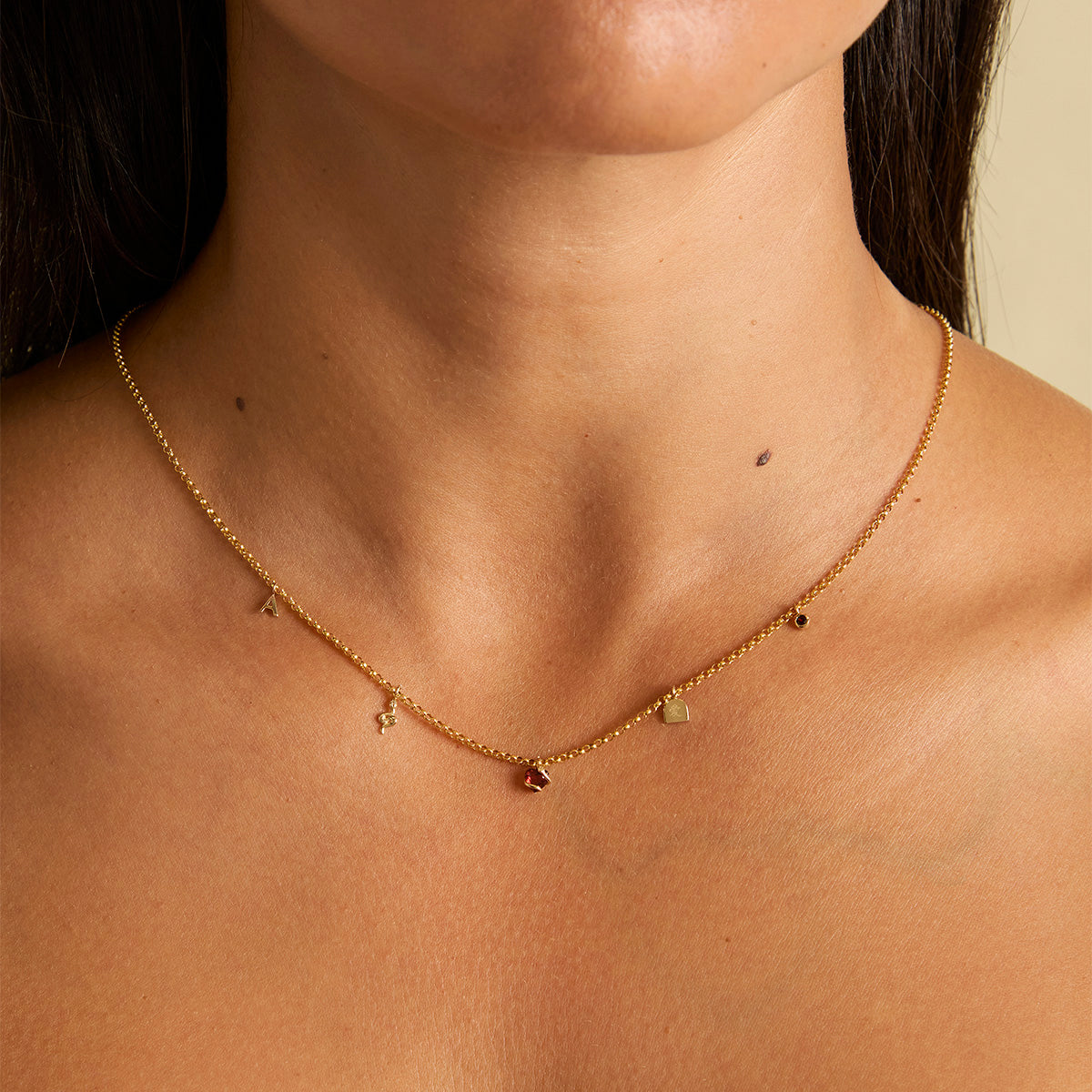 Eternity Collection - White Topaz Snake Charm 9k Gold - Welding Charms - Astrid & Miyu