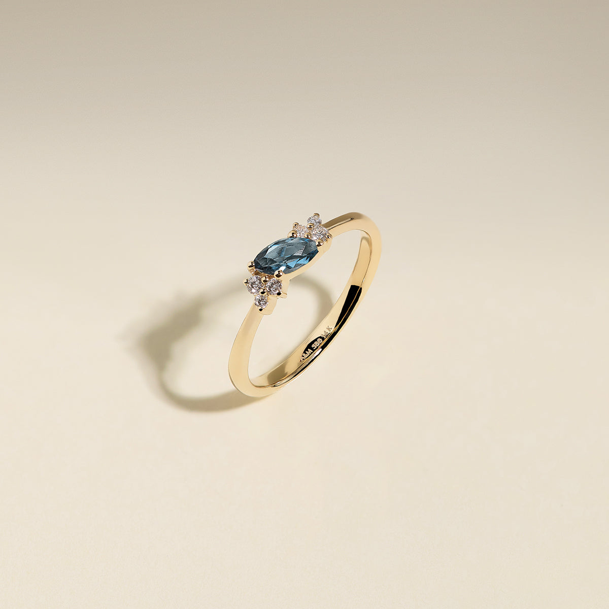Alexandrite June Birthstone Milestone Ring in Solid Gold