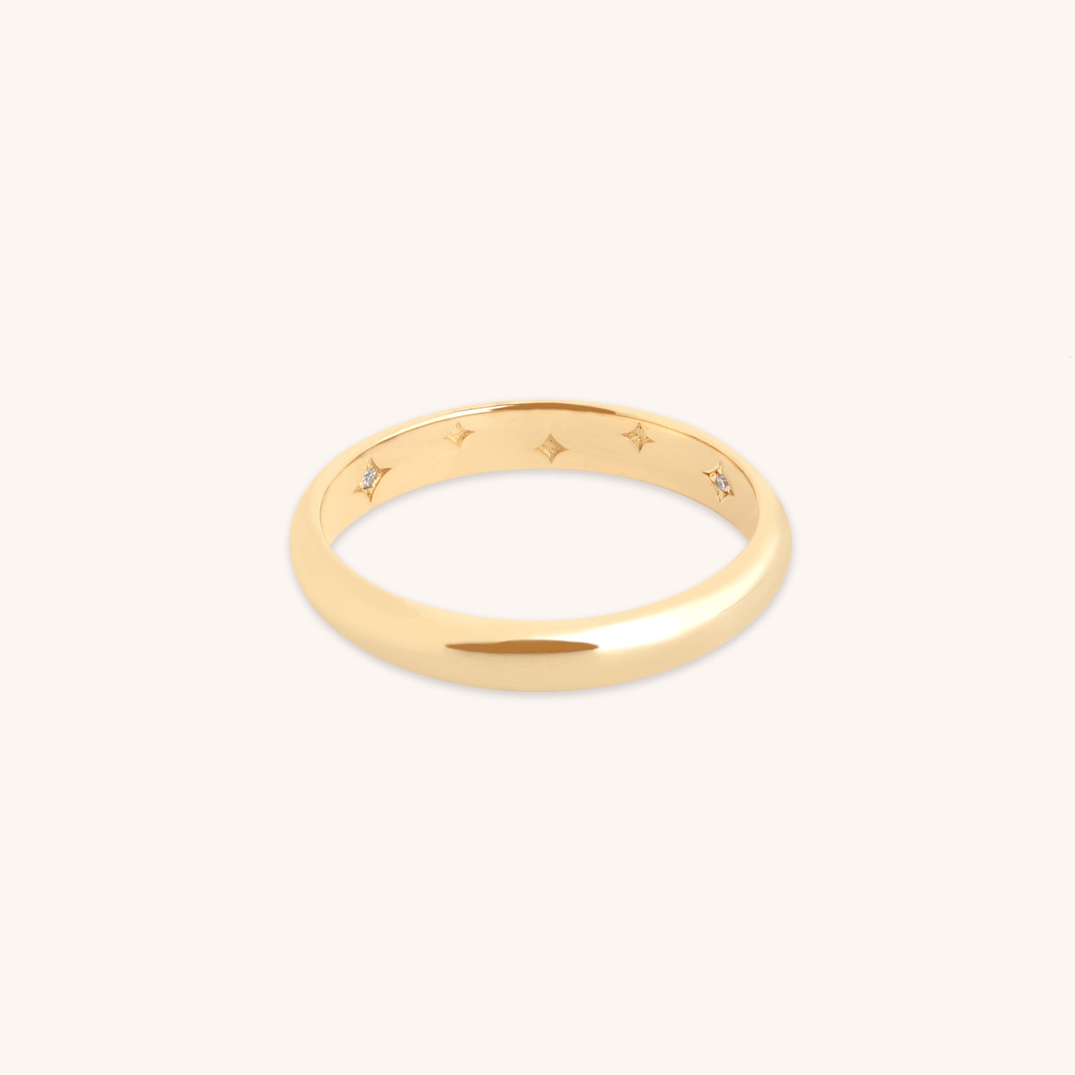 Hidden Cosmic Milestone Ring in Solid Gold-Astrid & Miyu
