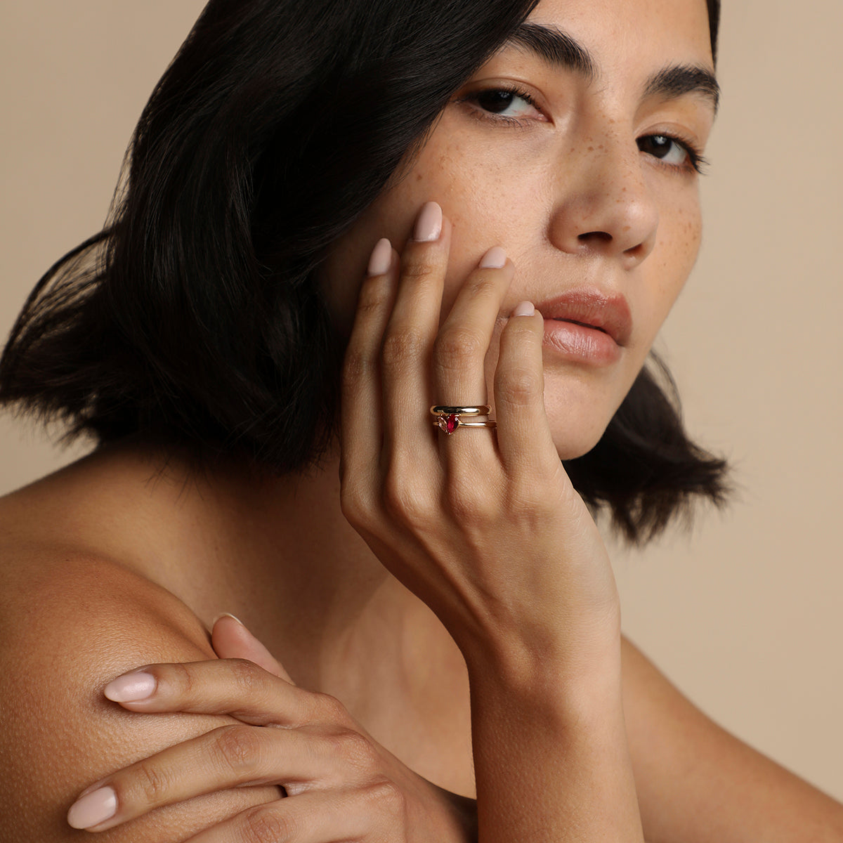 Astrid et Miyu Milestone Ring in Solid Gold-Astrid & Miyu