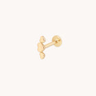 Heart Cluster Piercing Stud in Solid Gold-Astrid & Miyu