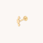 Heart Cluster Piercing Stud in Solid Gold-Astrid & Miyu
